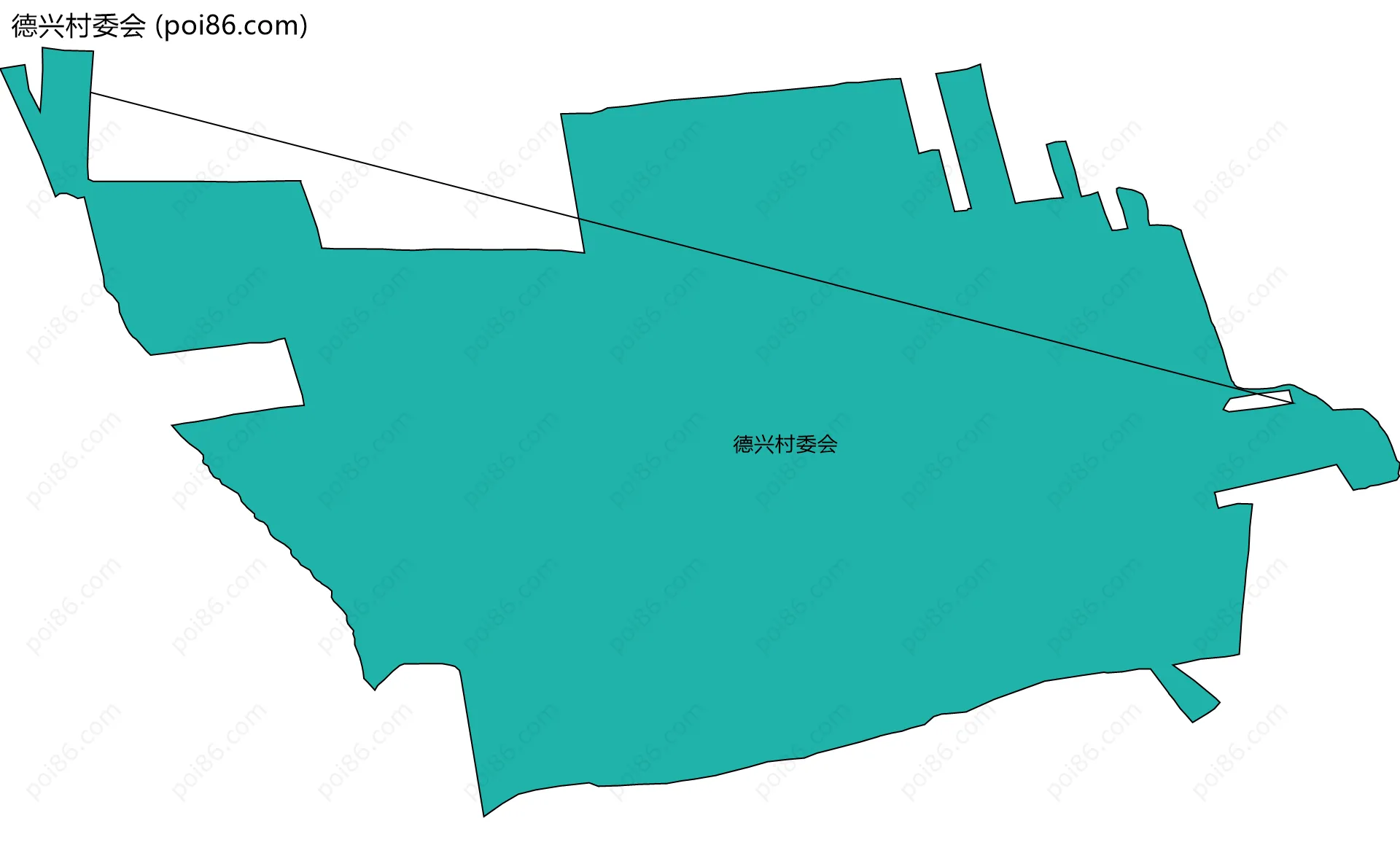 德兴村委会边界地图
