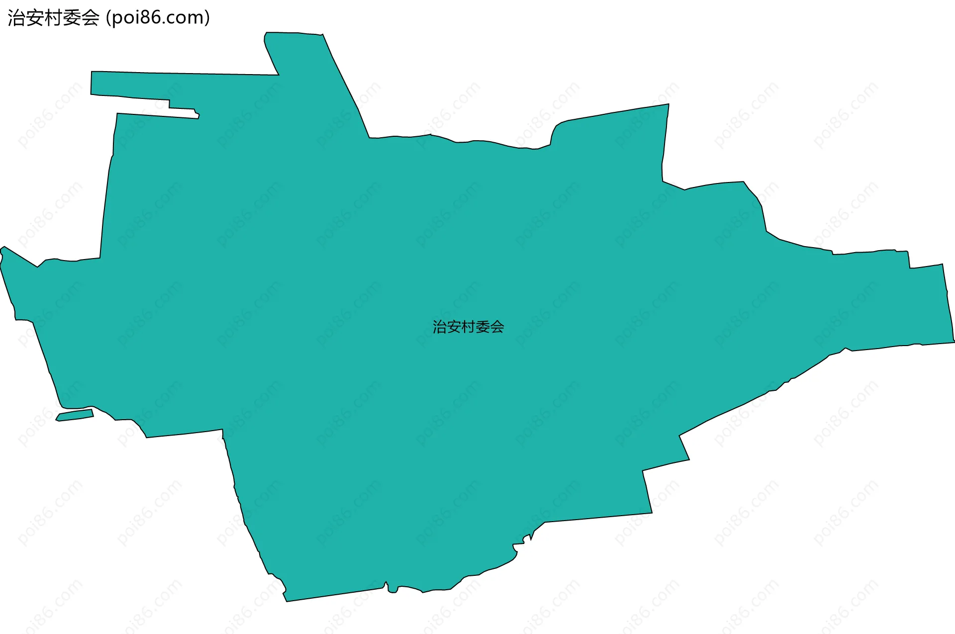 治安村委会边界地图