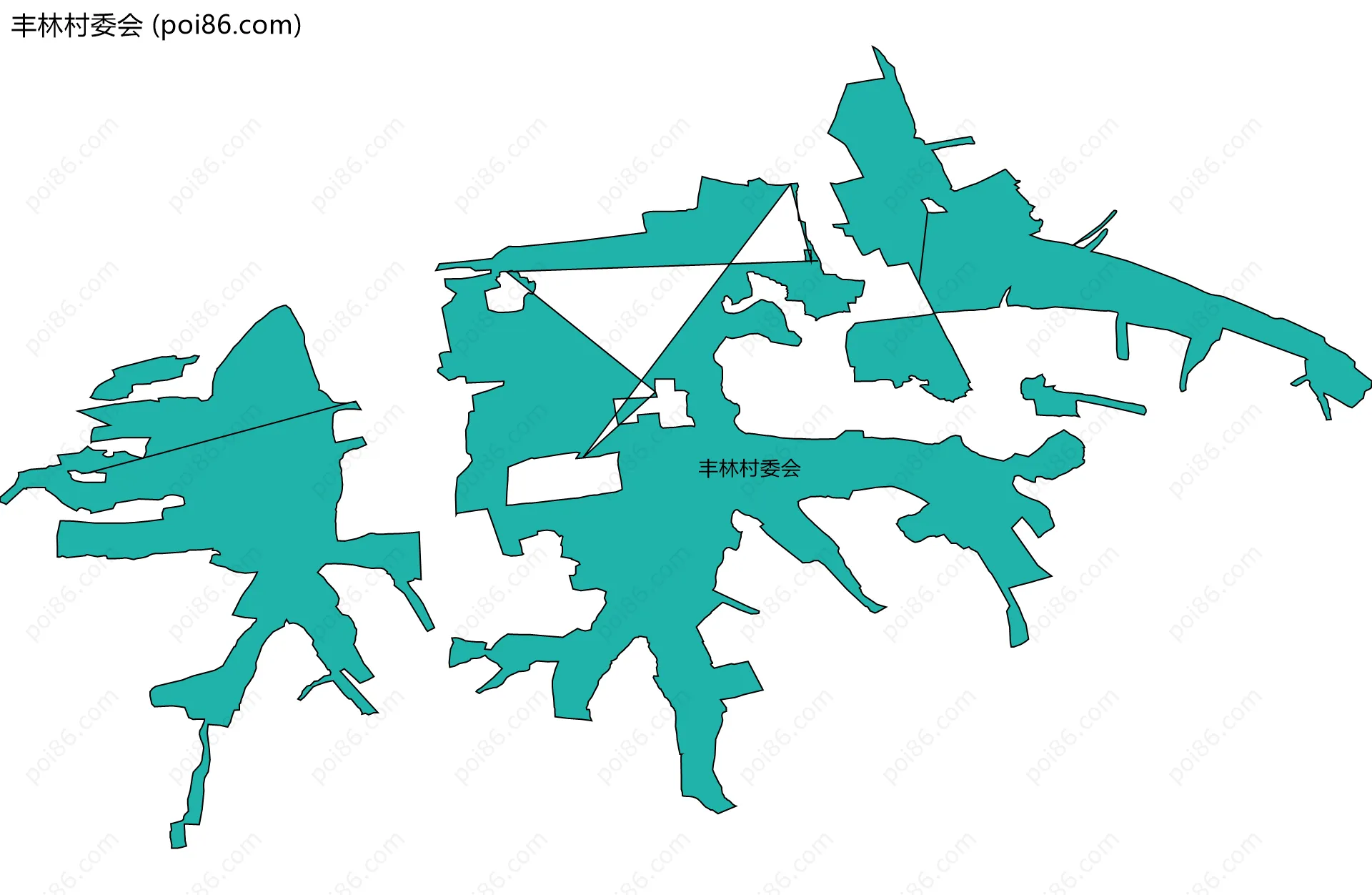 丰林村委会边界地图
