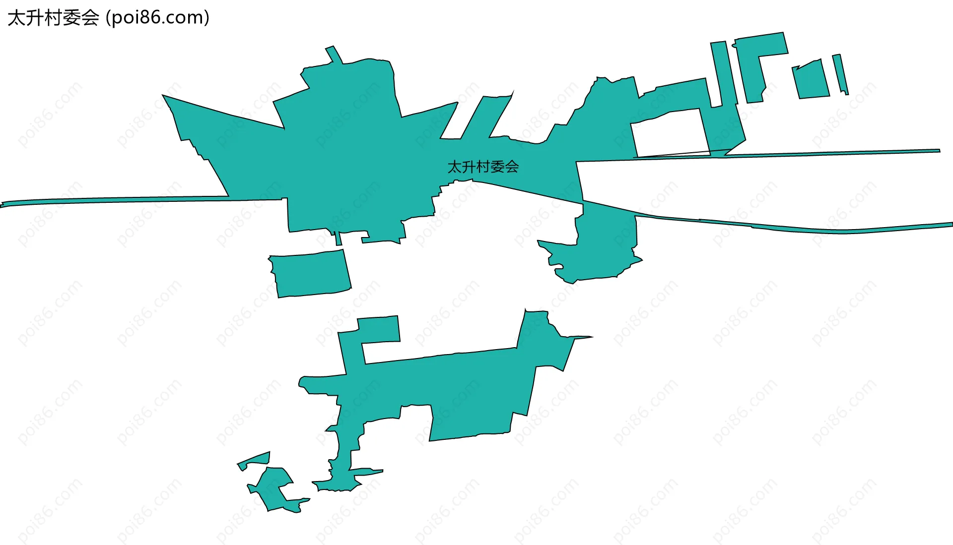 太升村委会边界地图