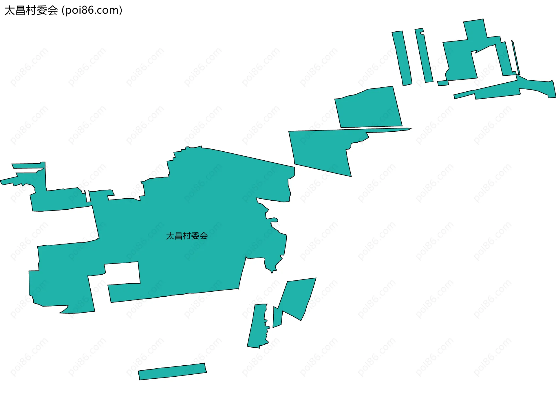 太昌村委会边界地图