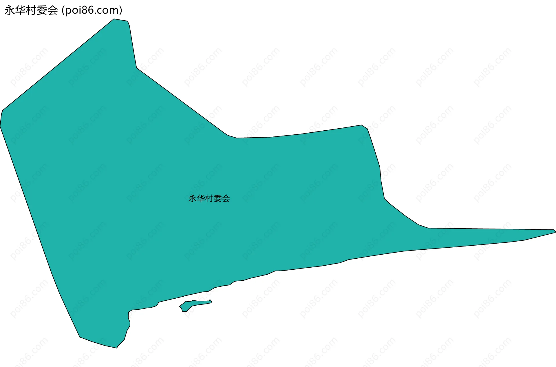 永华村委会边界地图