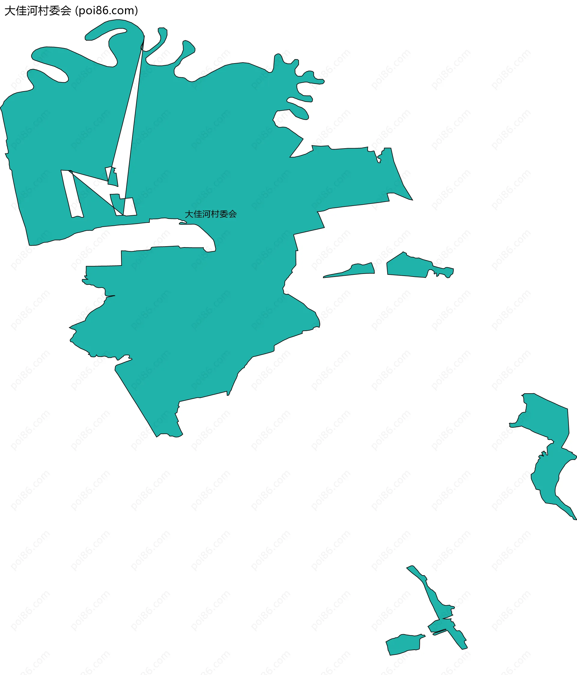 大佳河村委会边界地图