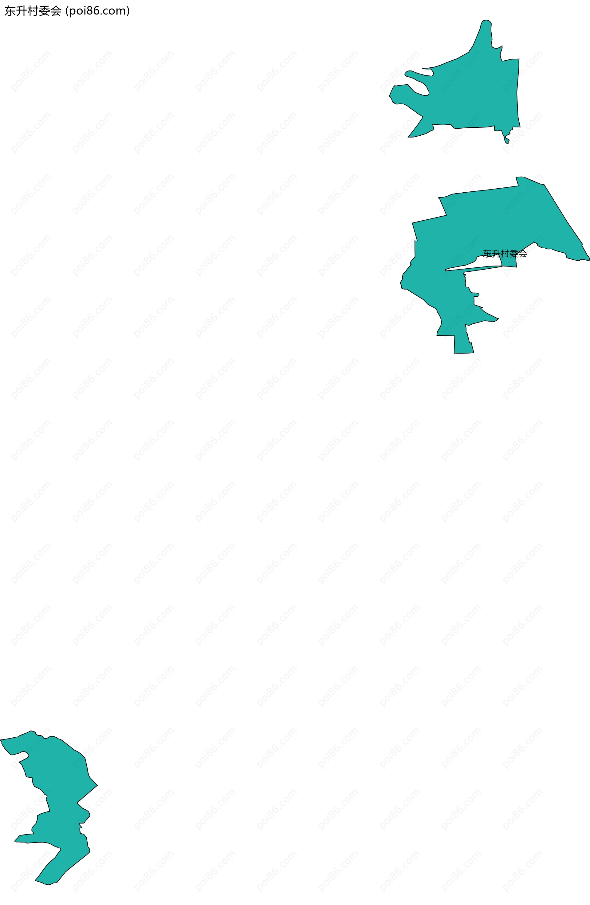 东升村委会边界地图