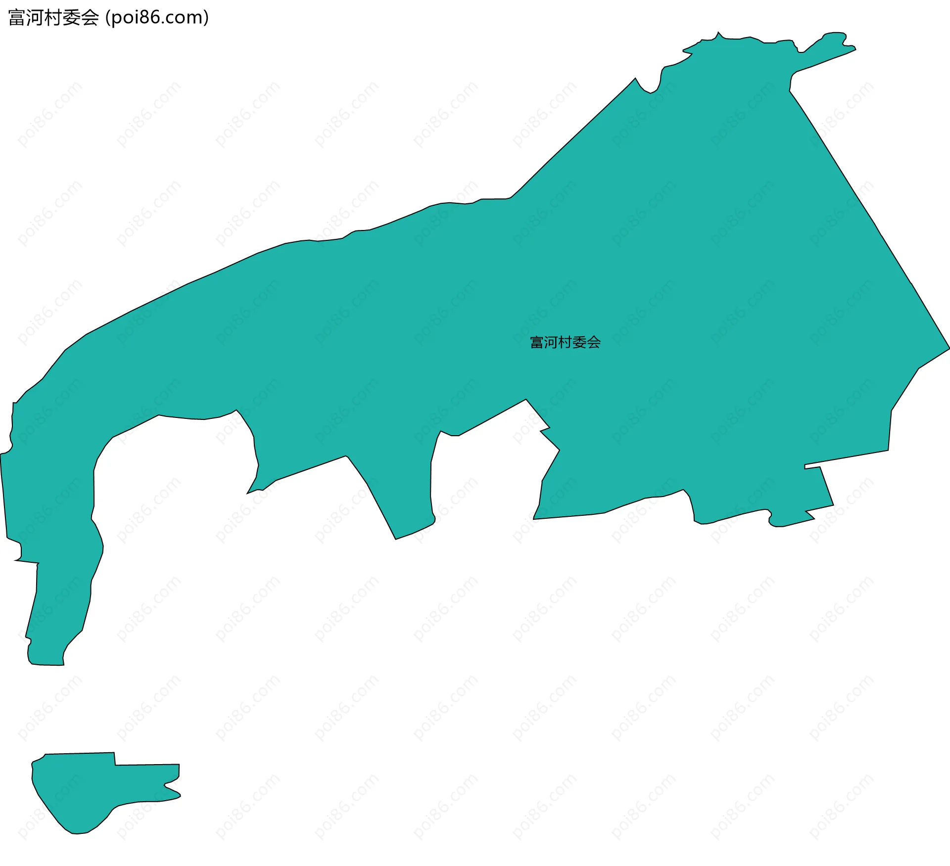 富河村委会边界地图