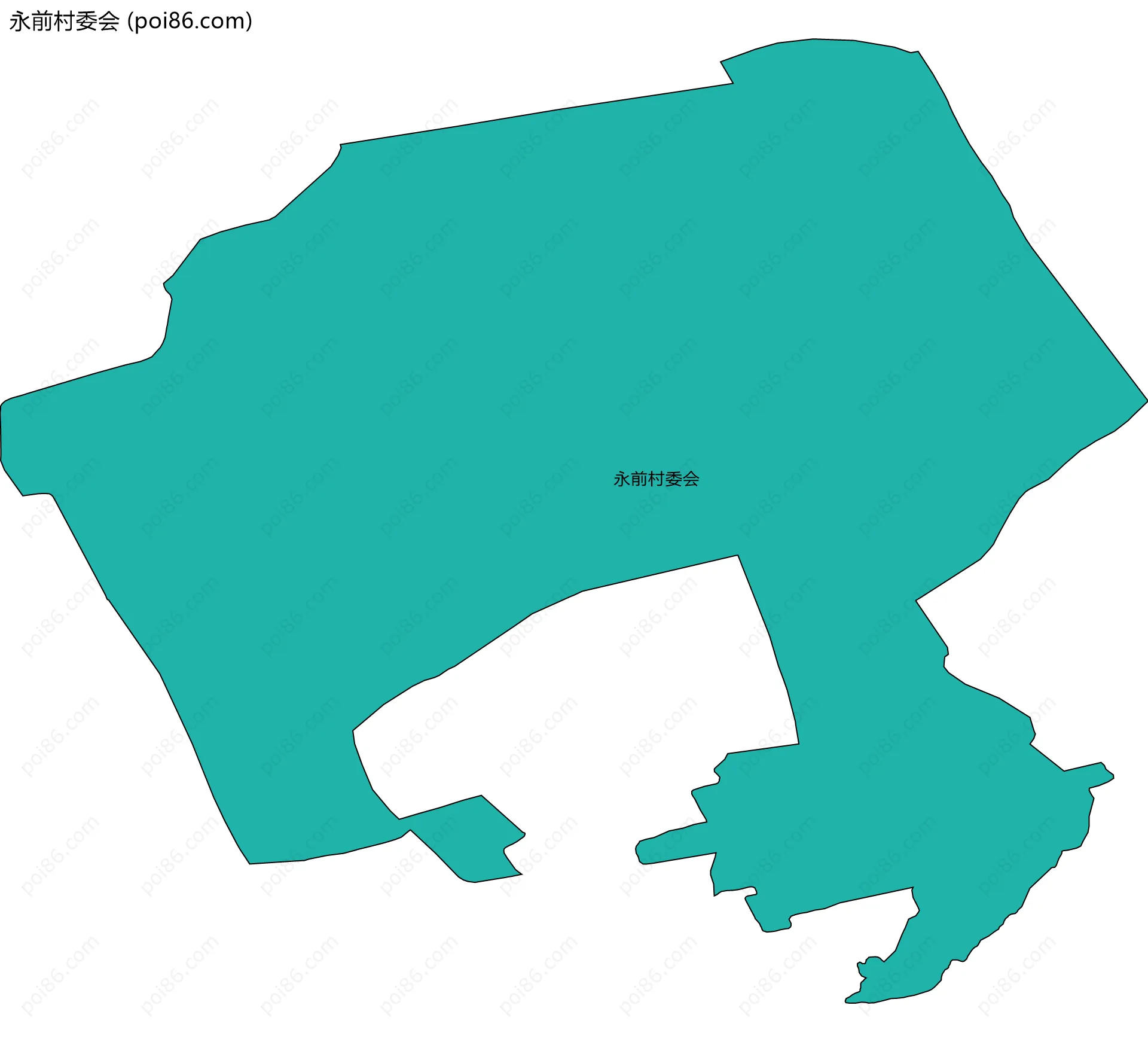 永前村委会边界地图