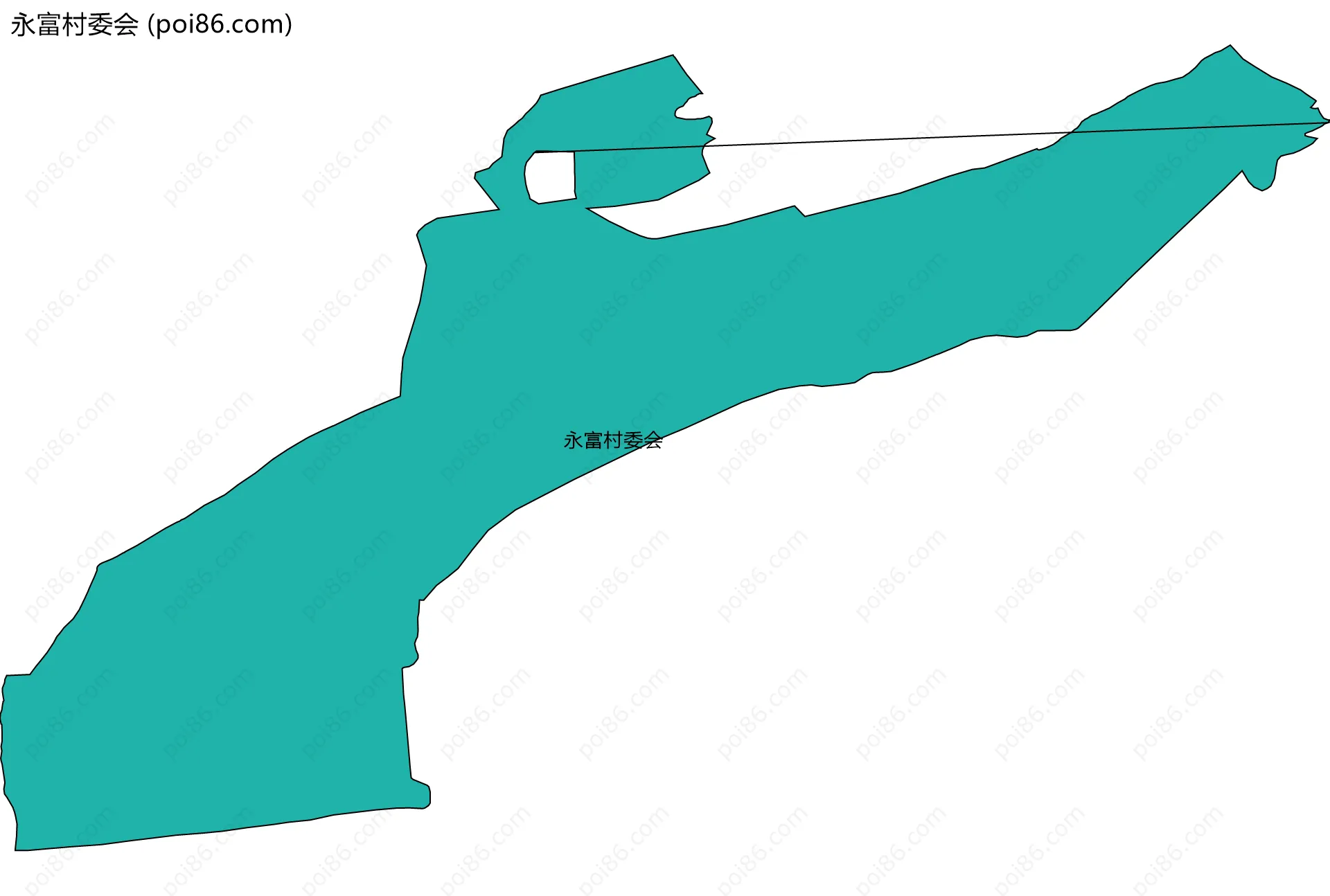 永富村委会边界地图