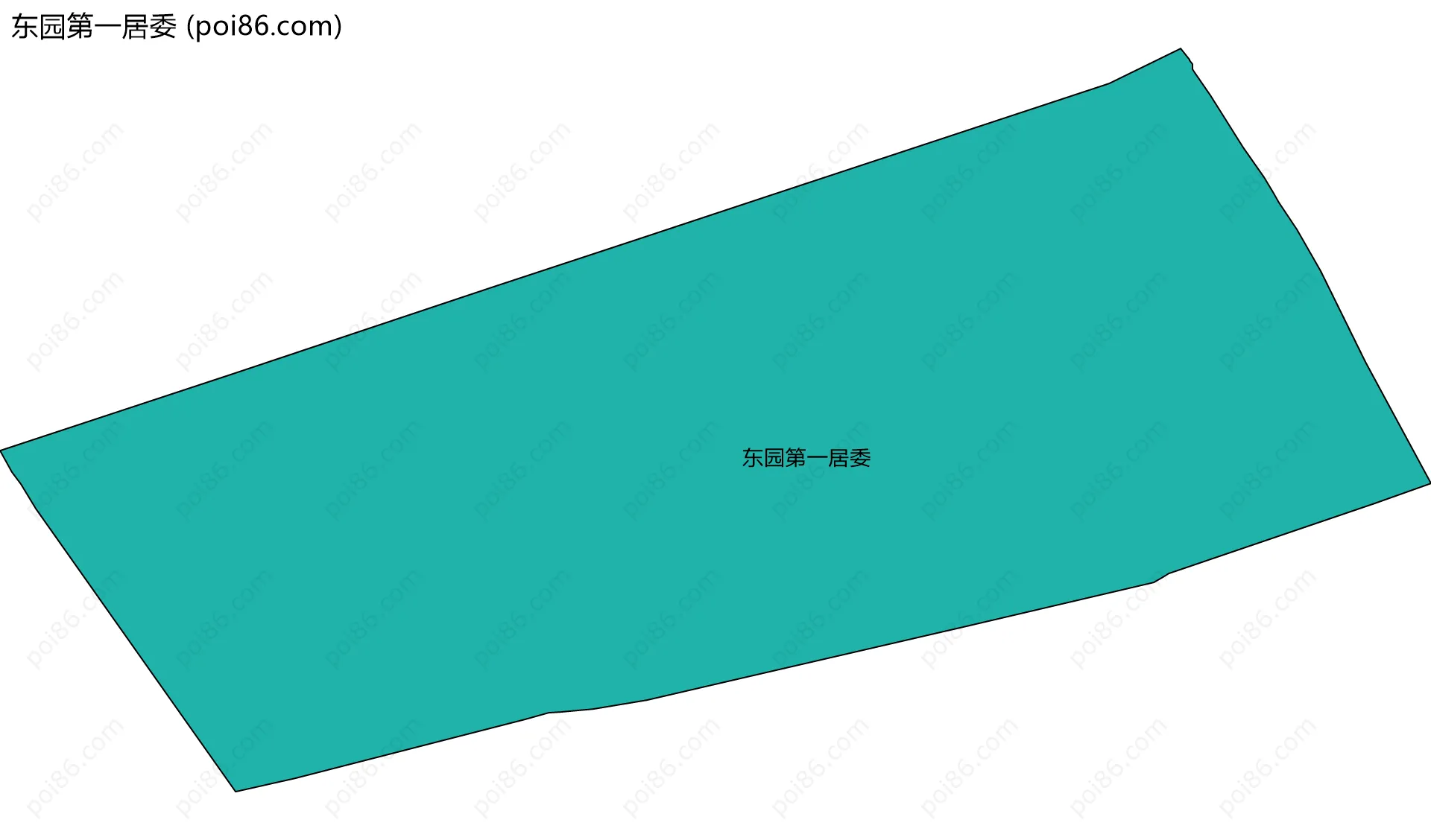 东园第一居委边界地图