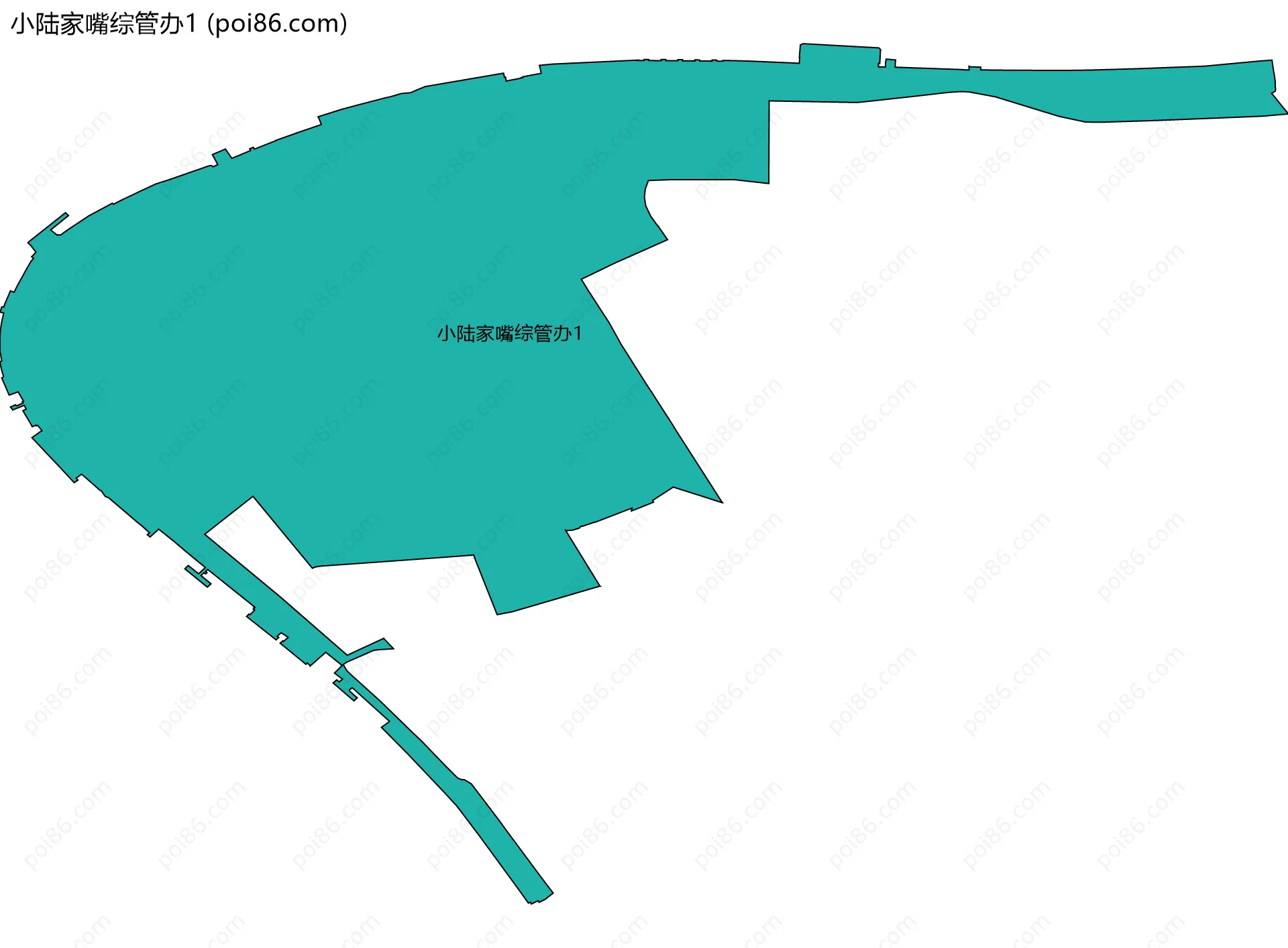 小陆家嘴综管办1边界地图