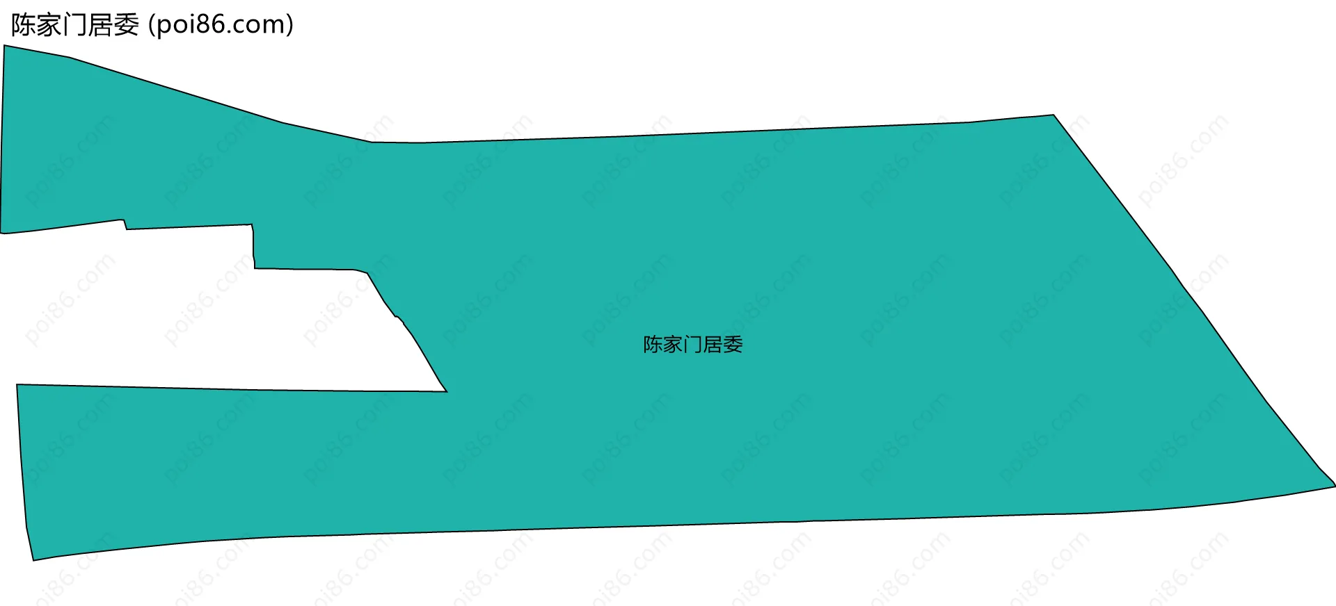 陈家门居委边界地图