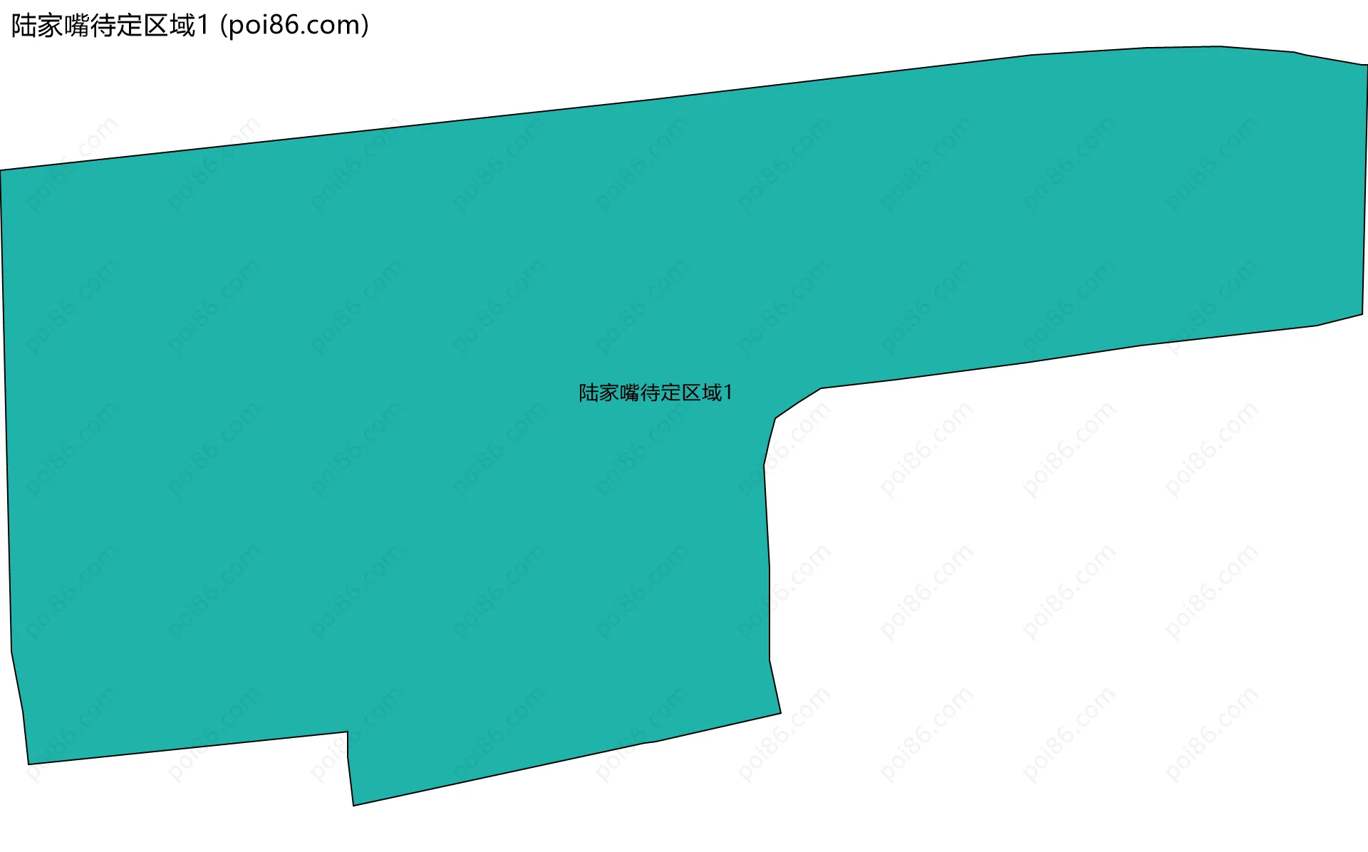 陆家嘴待定区域1边界地图