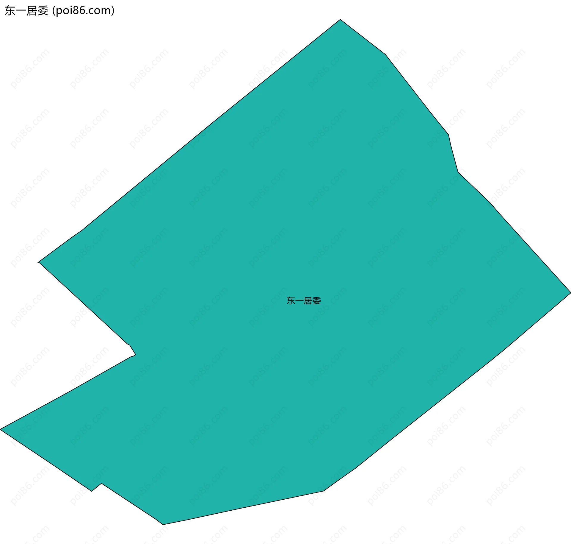 东一居委边界地图