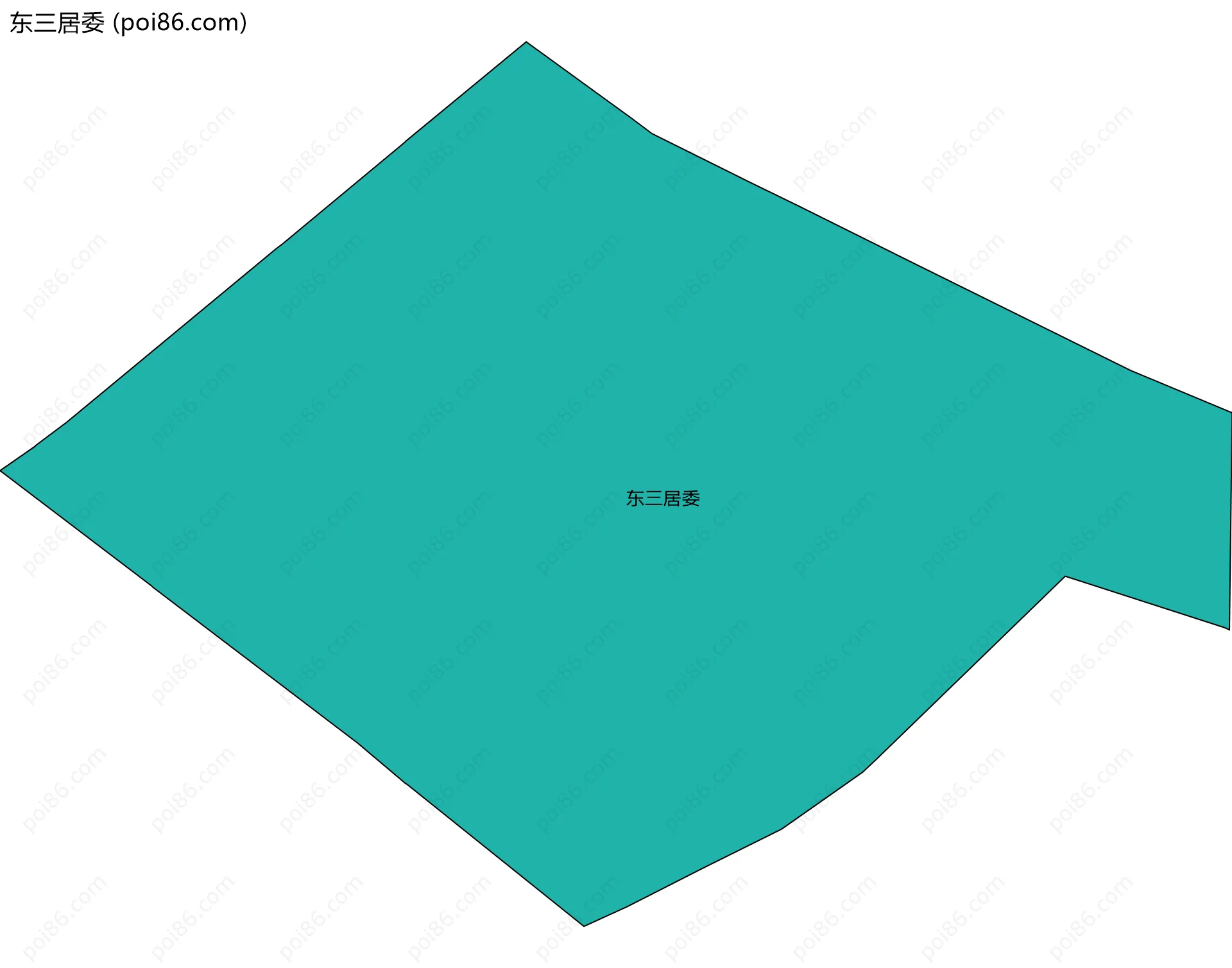 东三居委边界地图