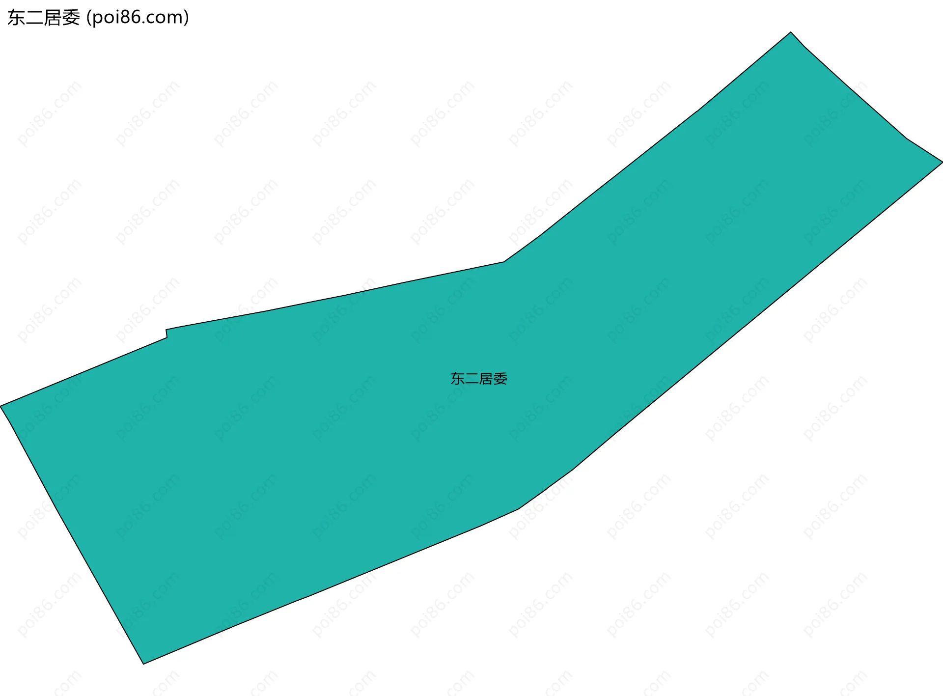 东二居委边界地图