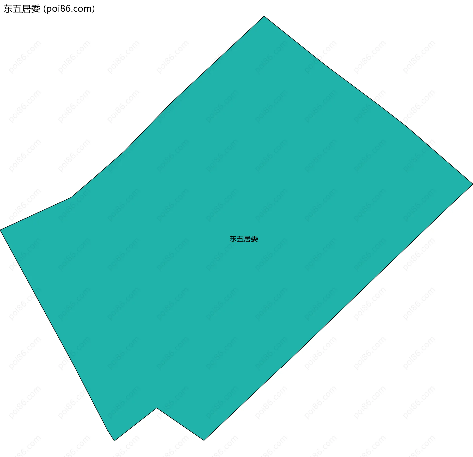 东五居委边界地图