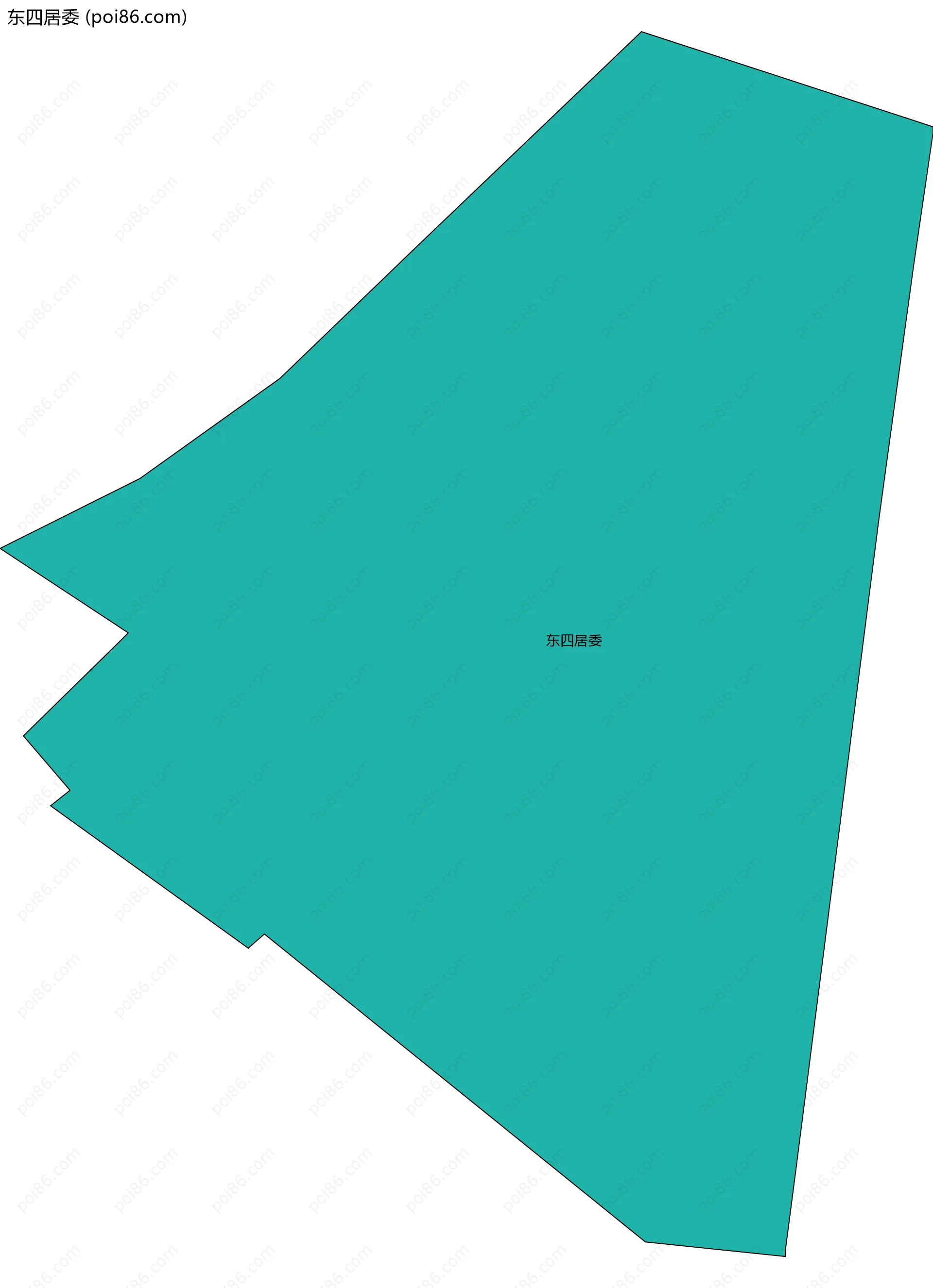 东四居委边界地图