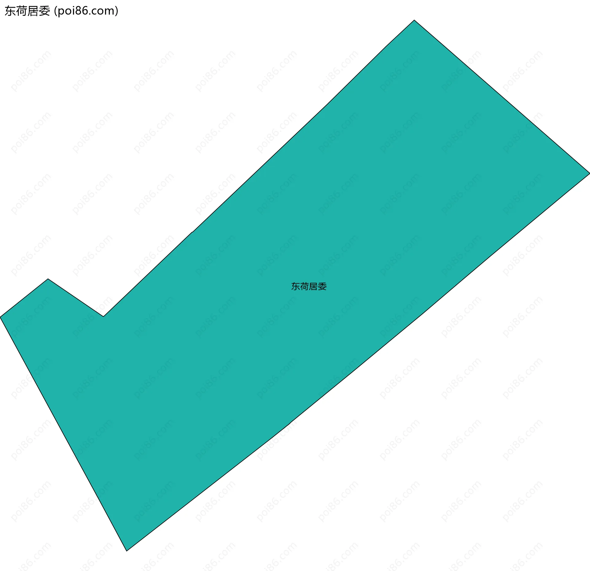 东荷居委边界地图