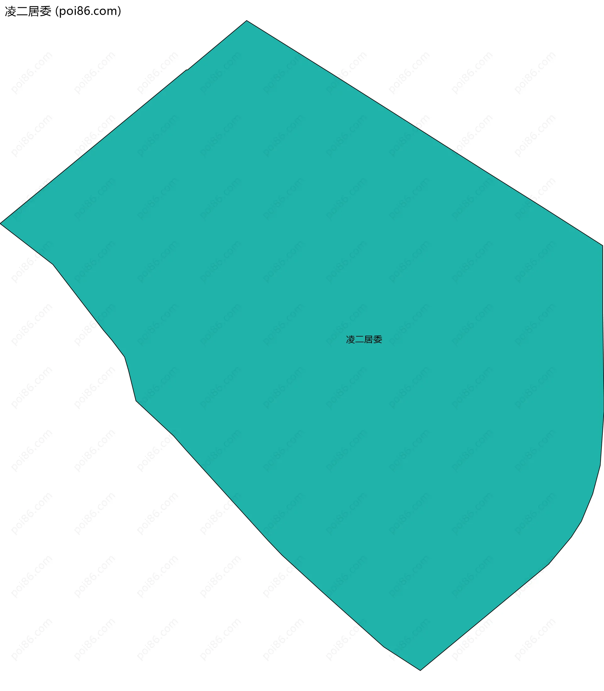 凌二居委边界地图