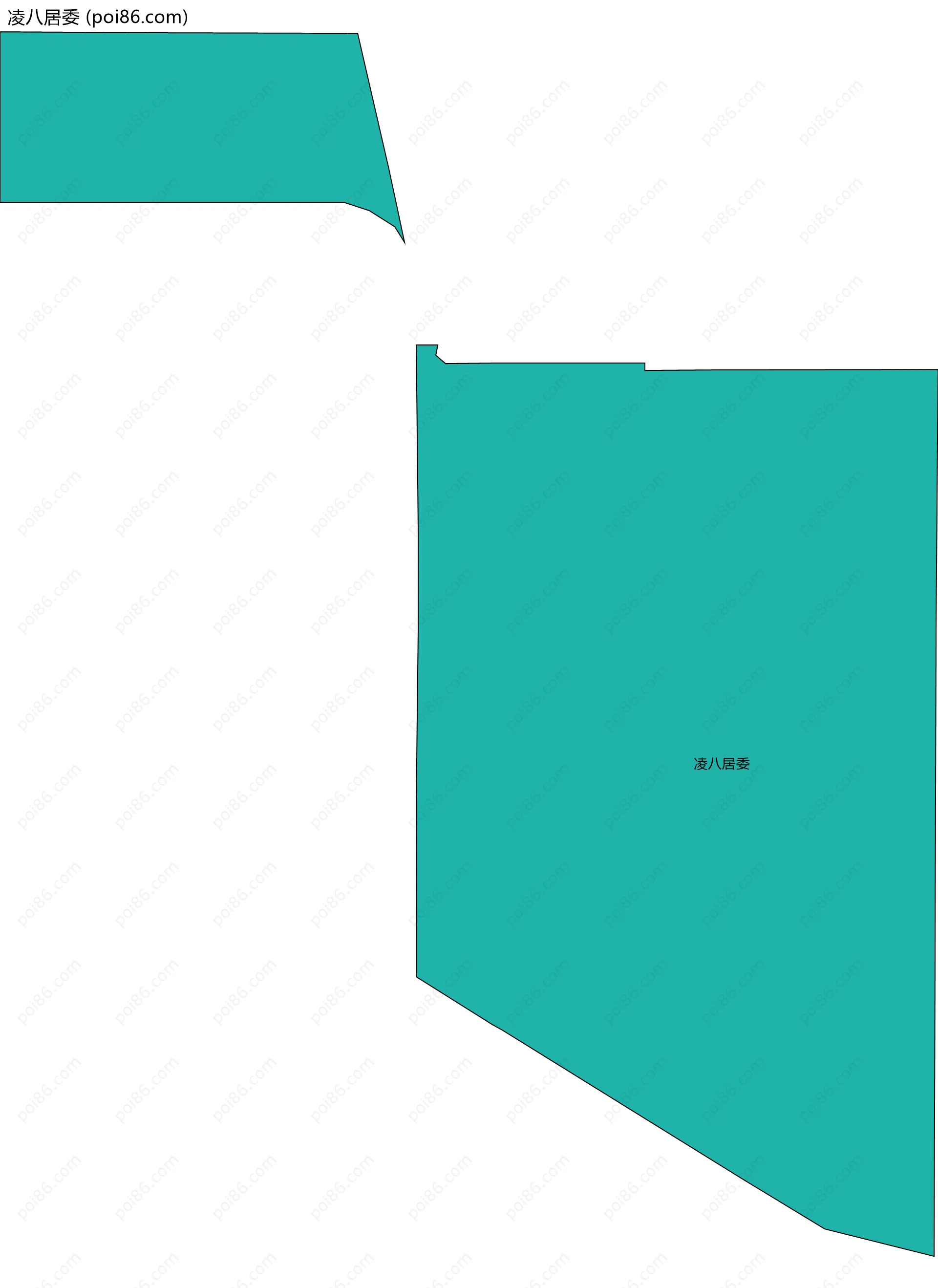 凌八居委边界地图