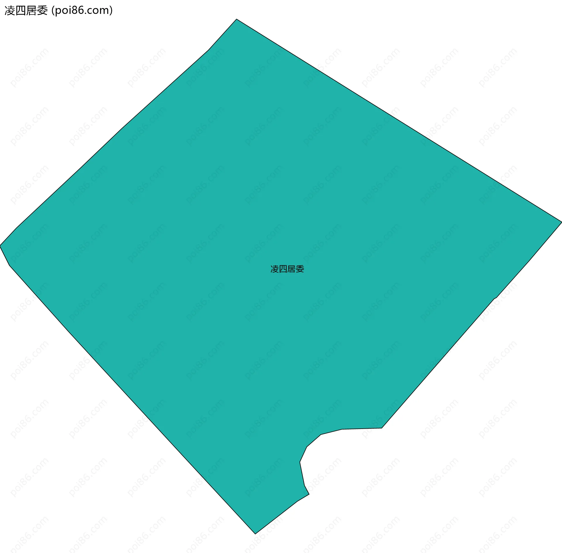 凌四居委边界地图