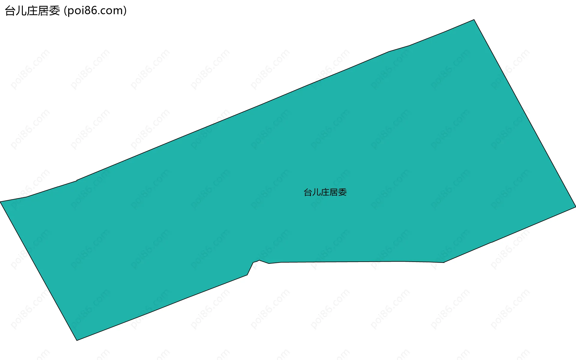 台儿庄居委边界地图