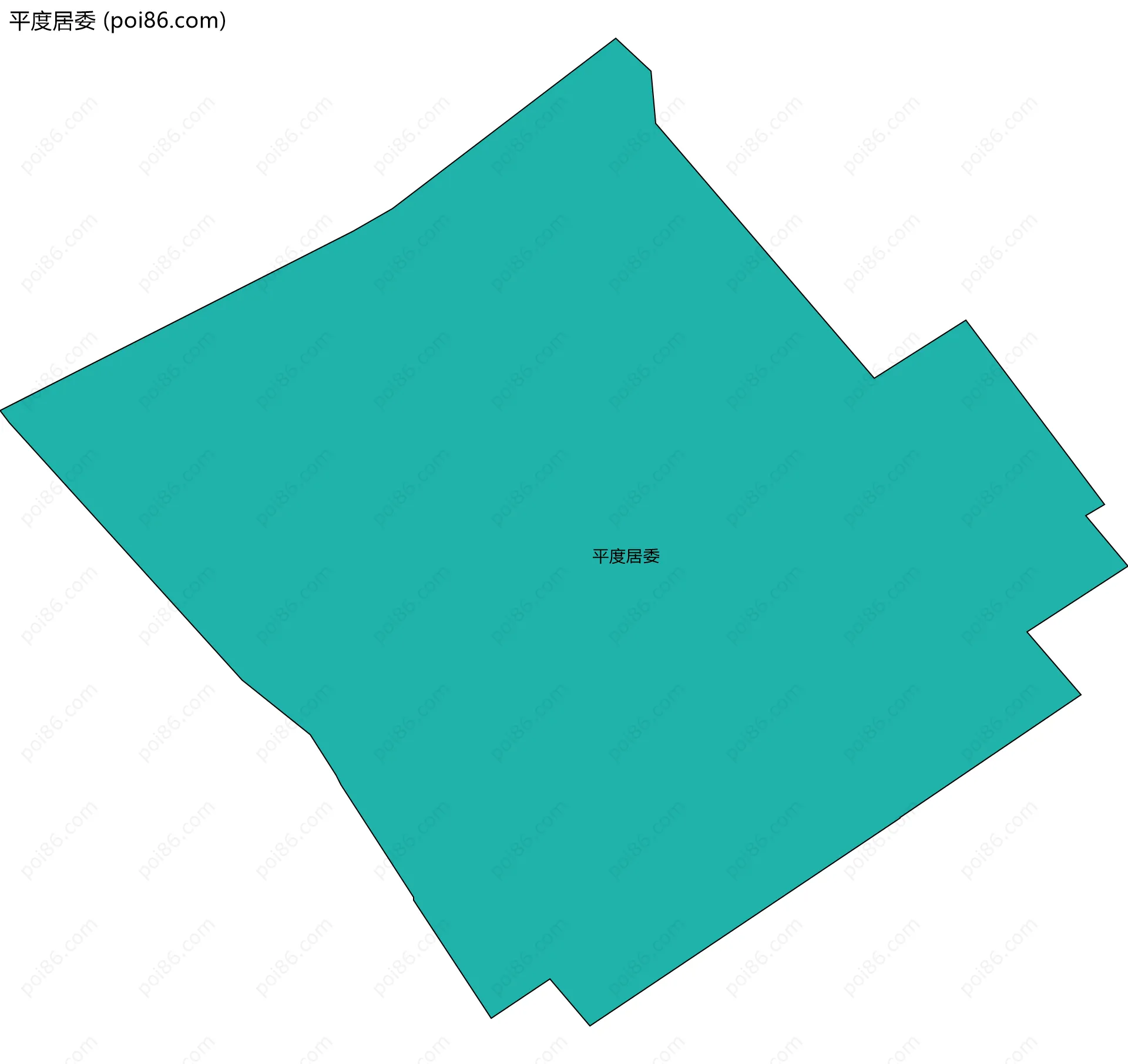 平度居委边界地图