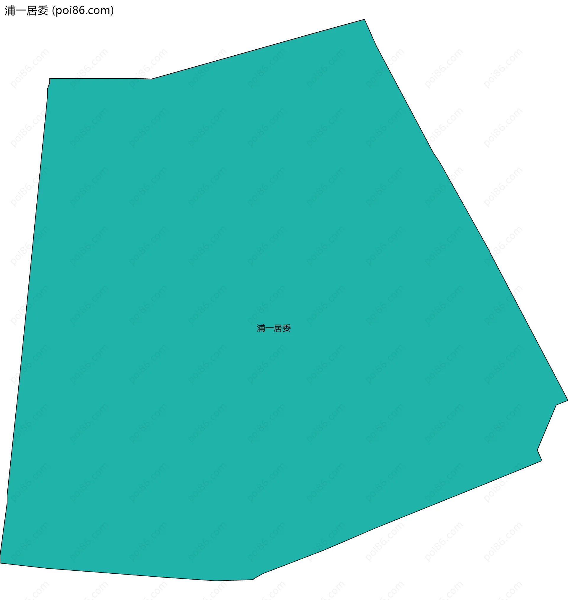 浦一居委边界地图