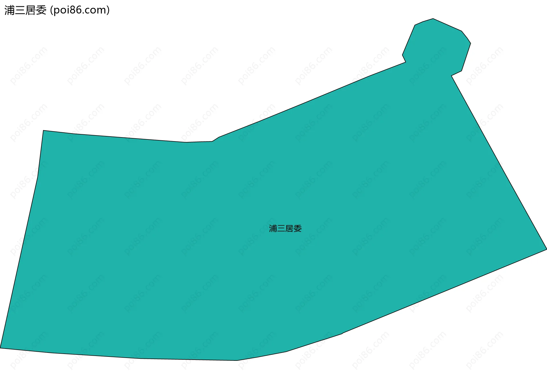 浦三居委边界地图