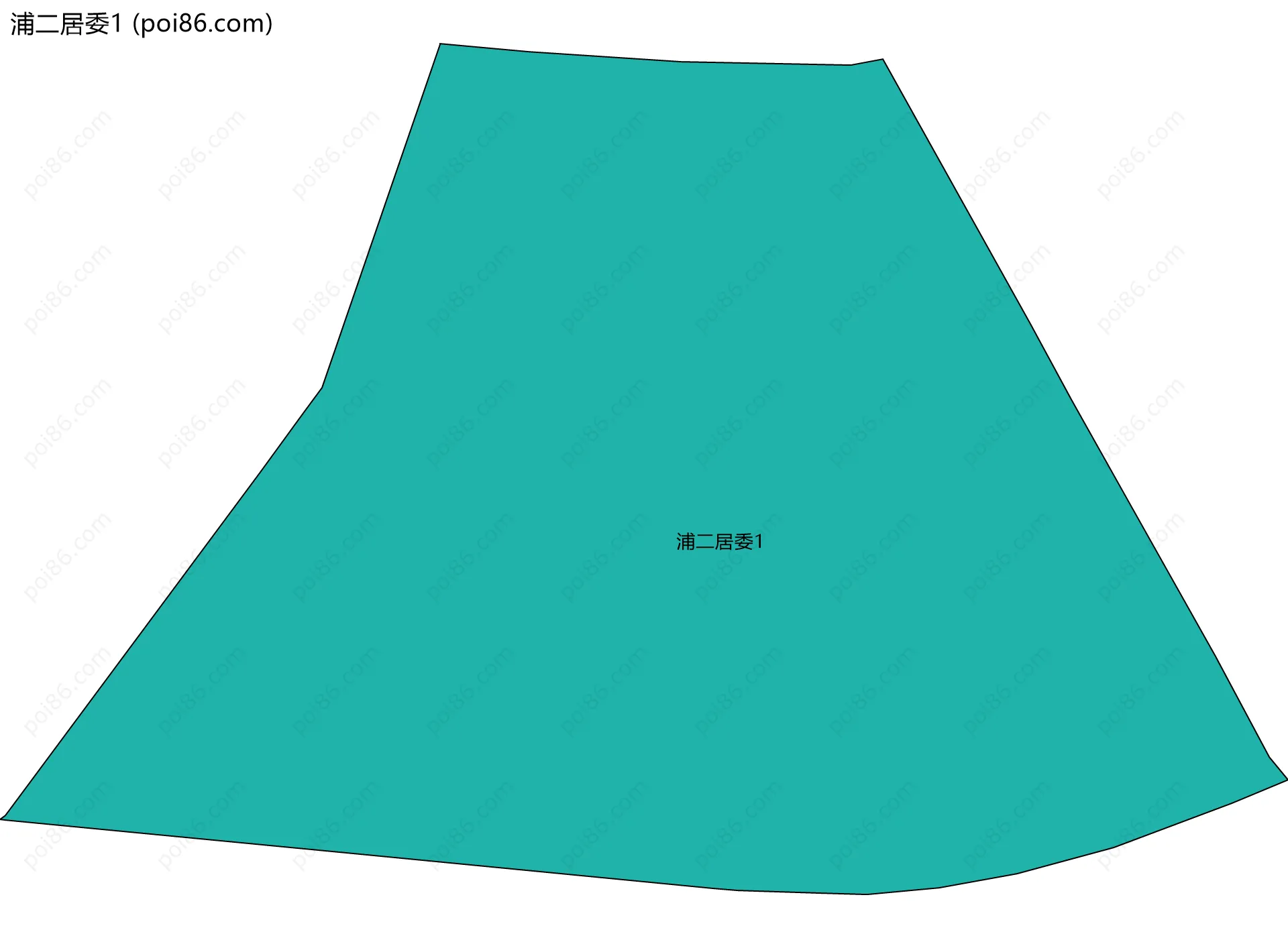 浦二居委1边界地图