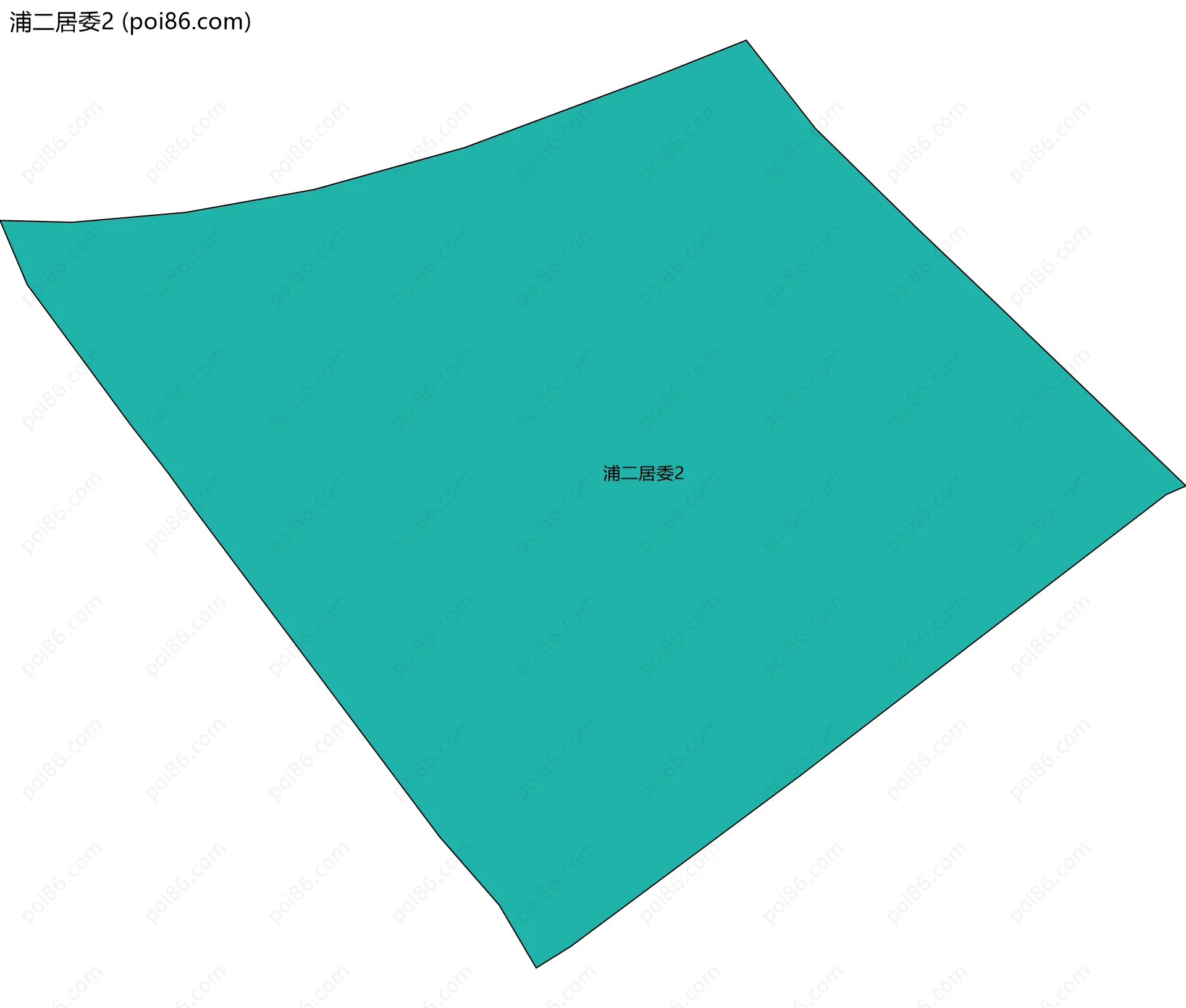 浦二居委2边界地图