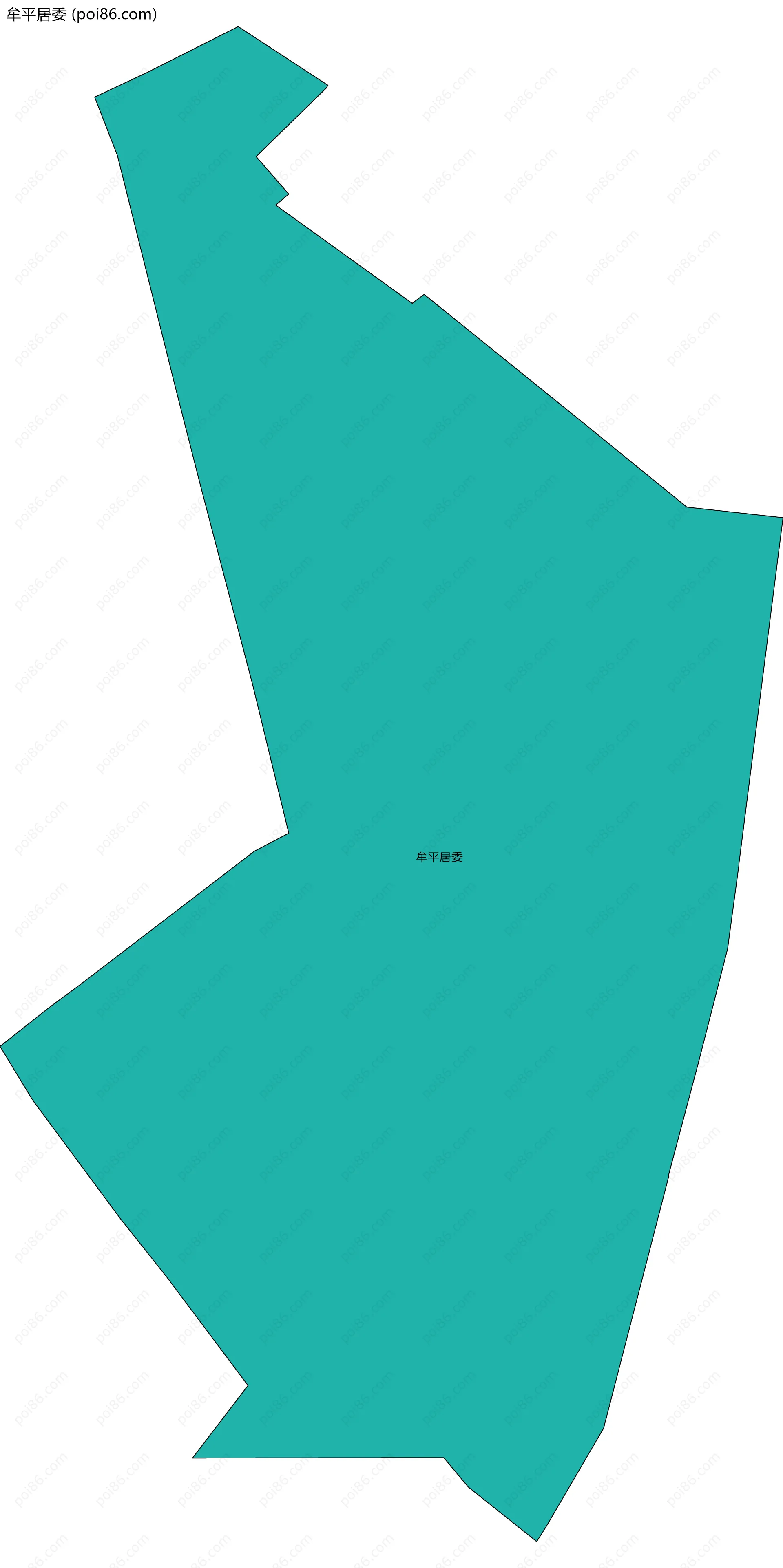 牟平居委边界地图