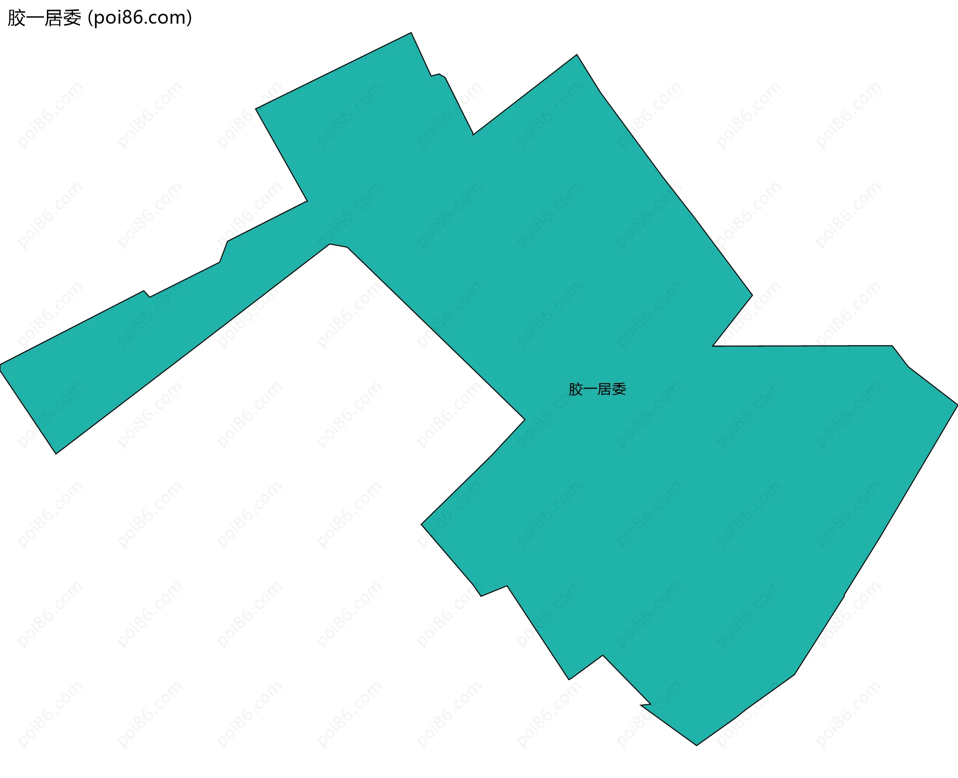 胶一居委边界地图