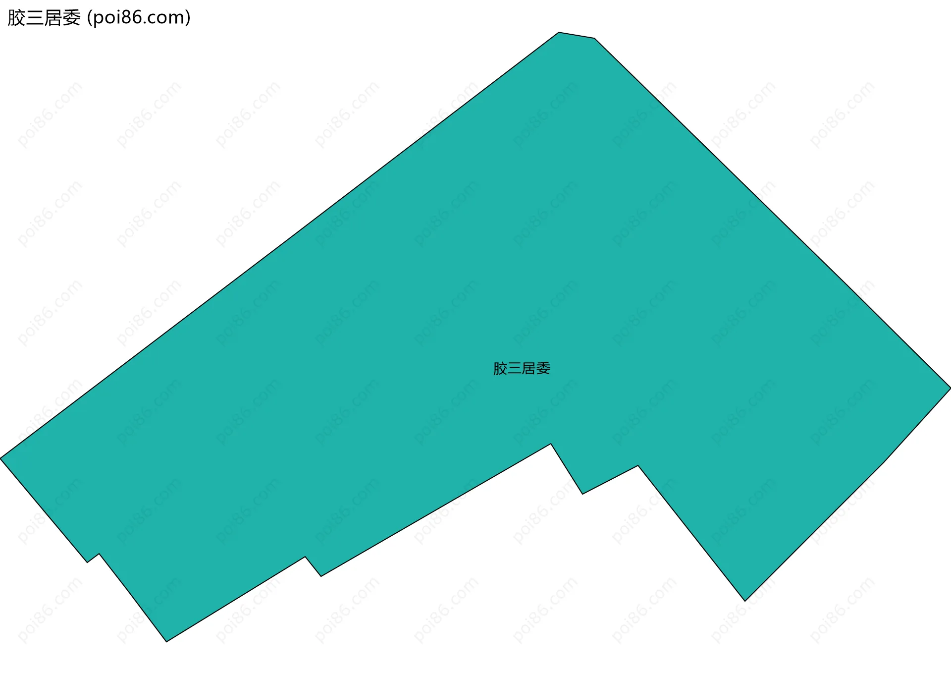 胶三居委边界地图