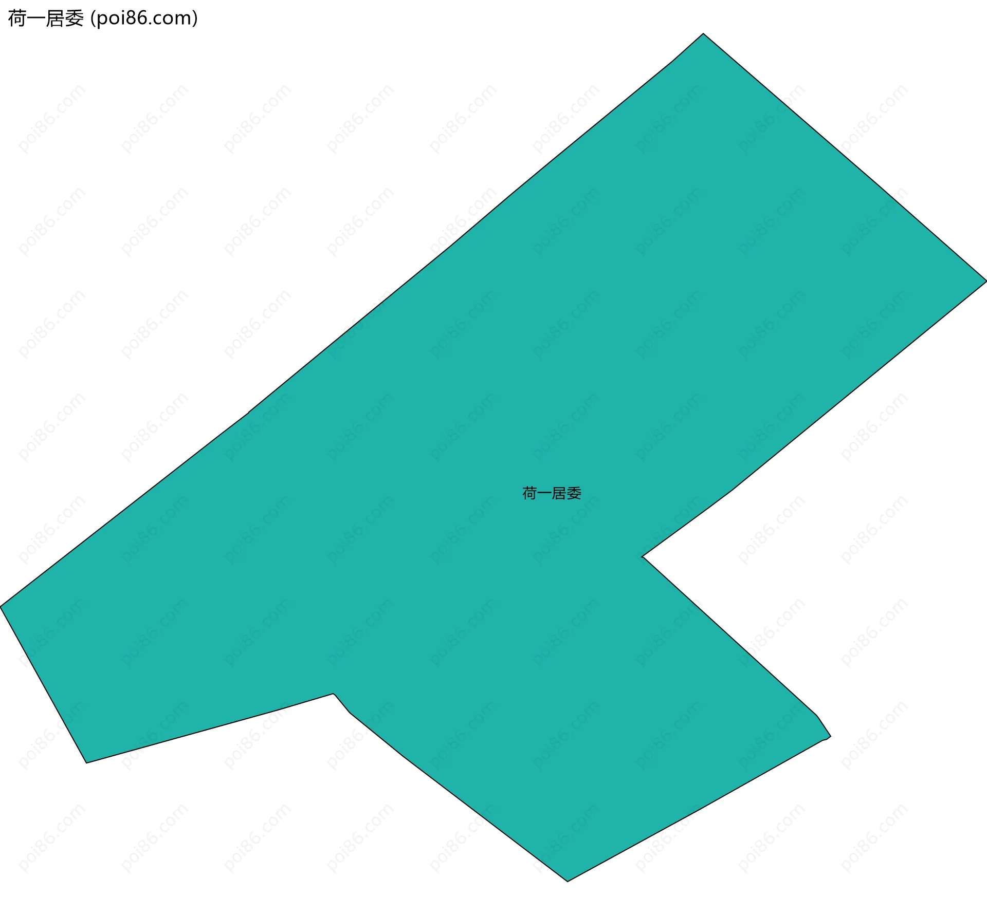 荷一居委边界地图