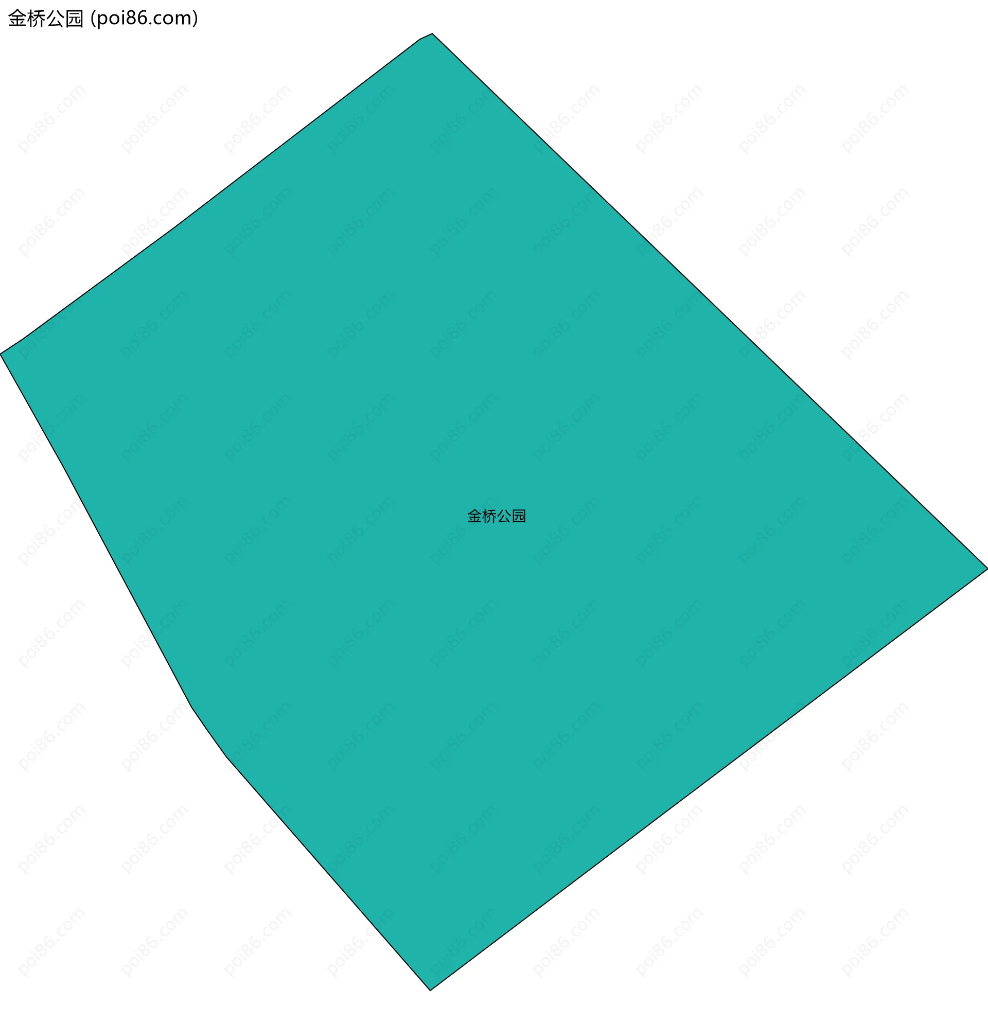 金桥公园边界地图