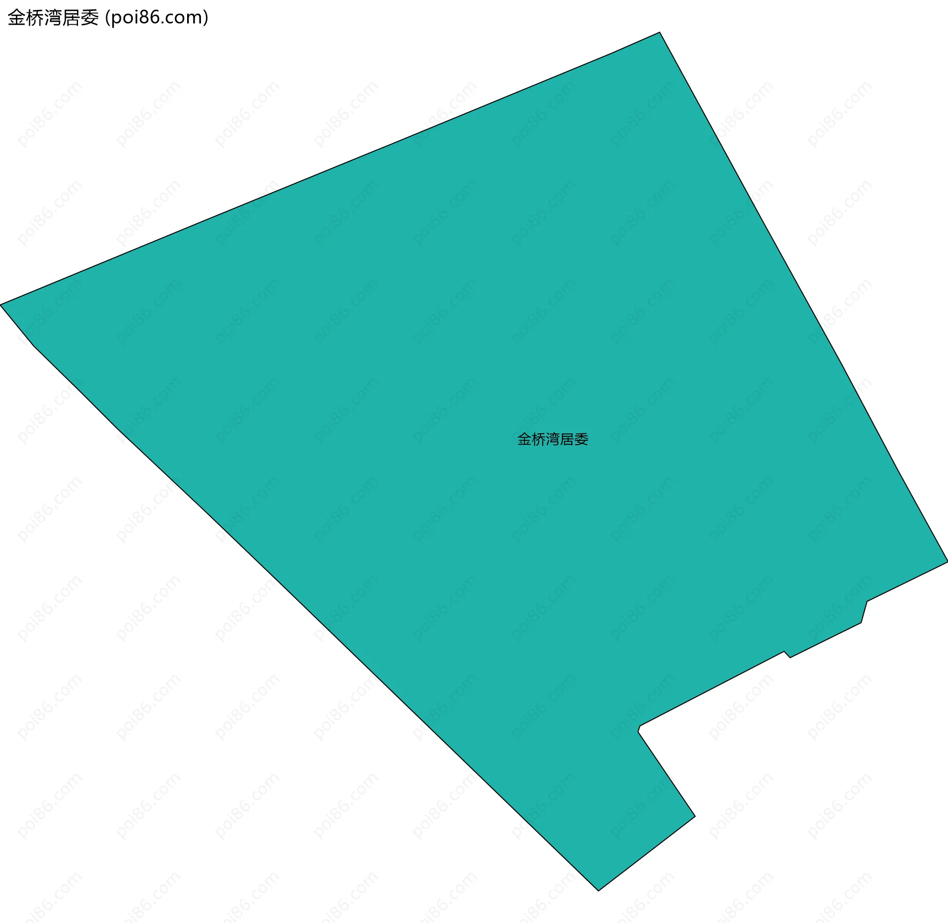金桥湾居委边界地图