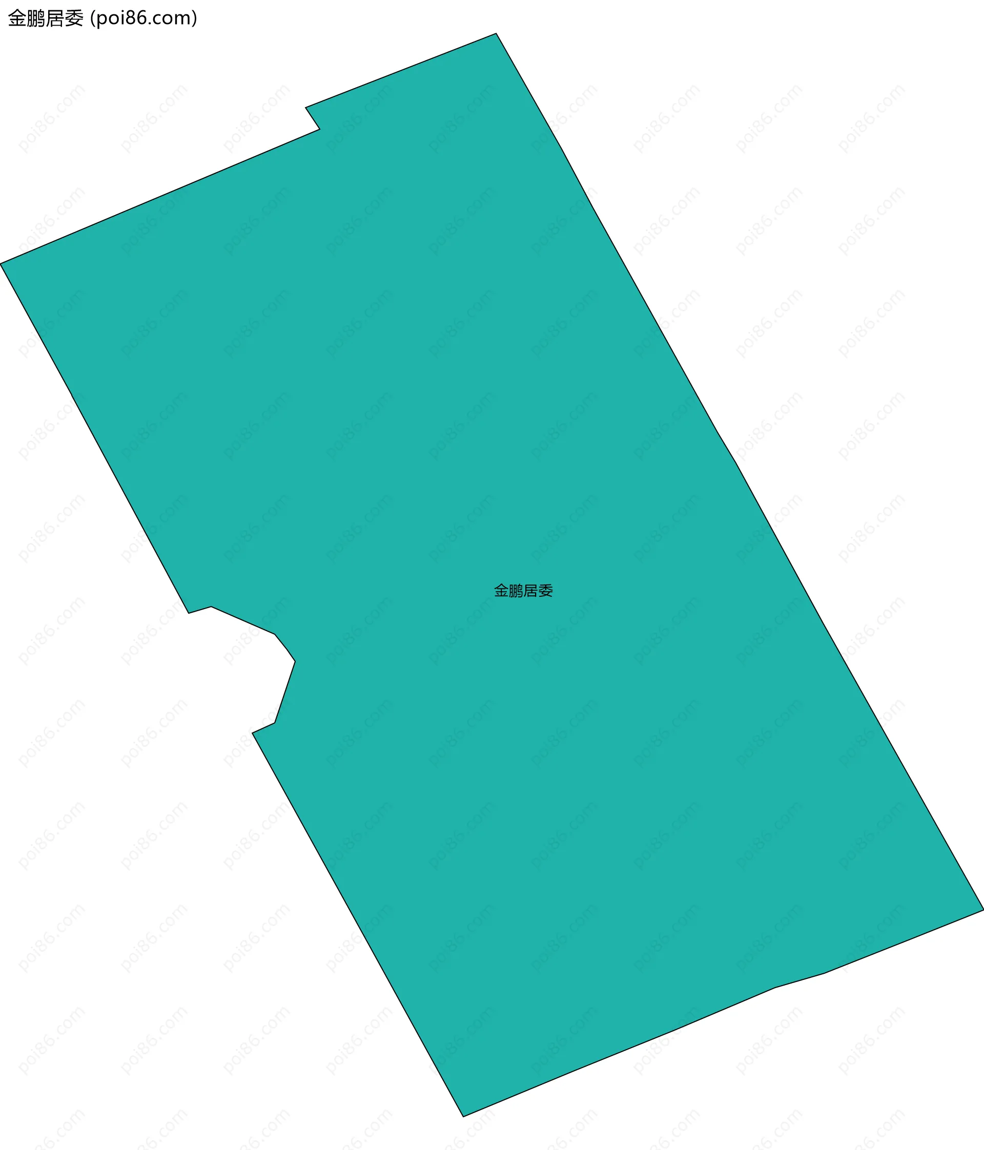 金鹏居委边界地图