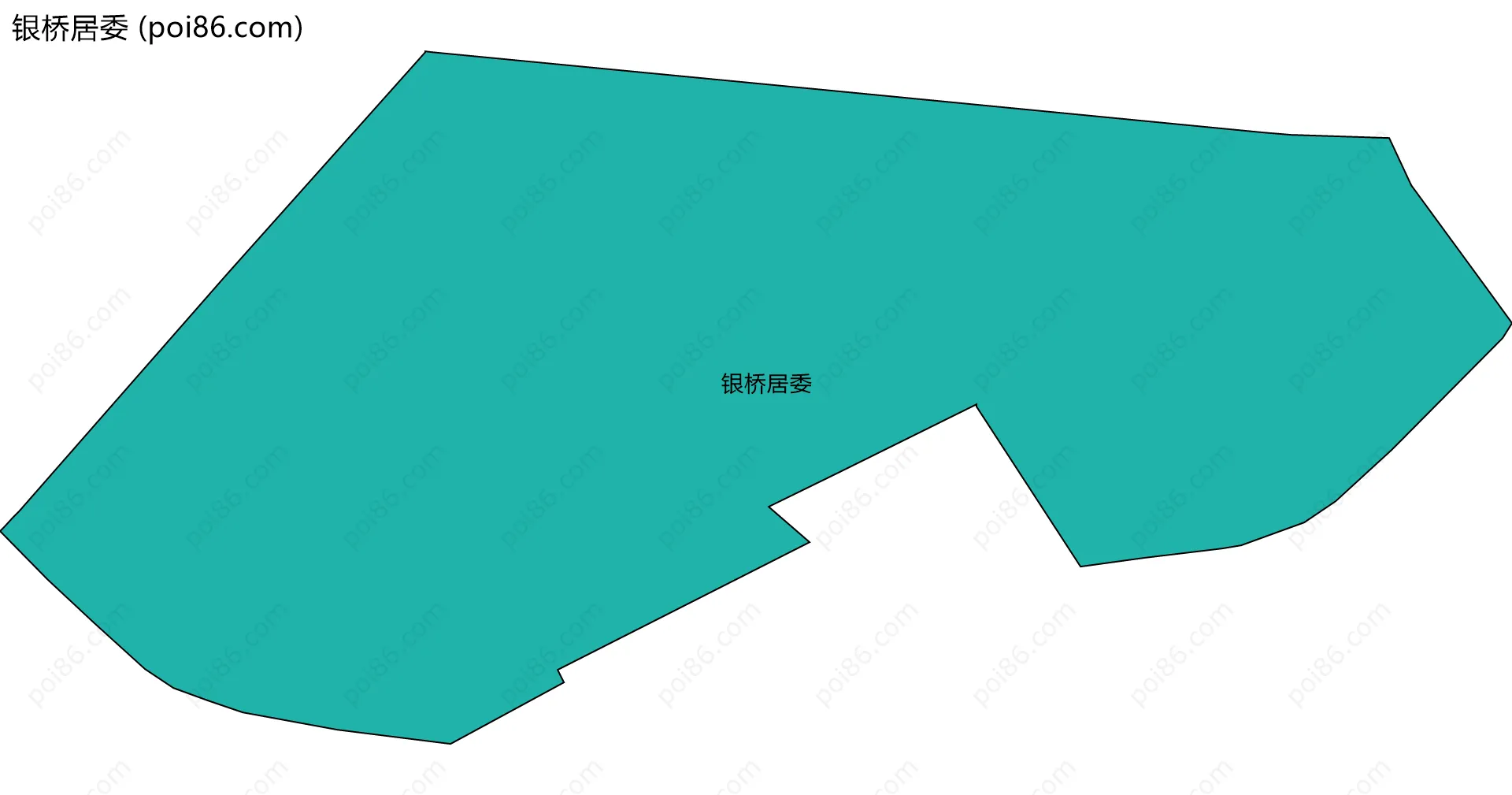 银桥居委边界地图