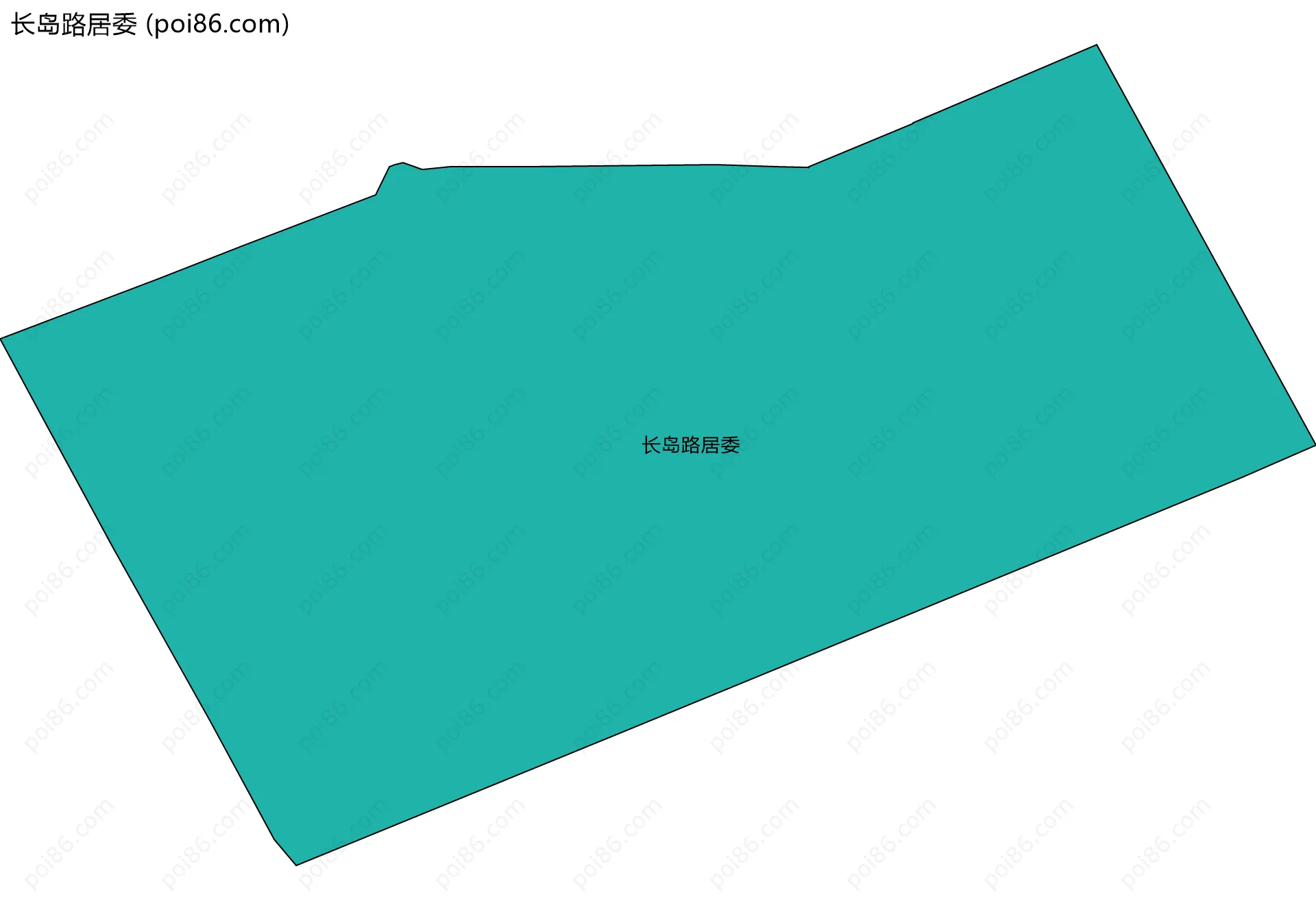 长岛路居委边界地图