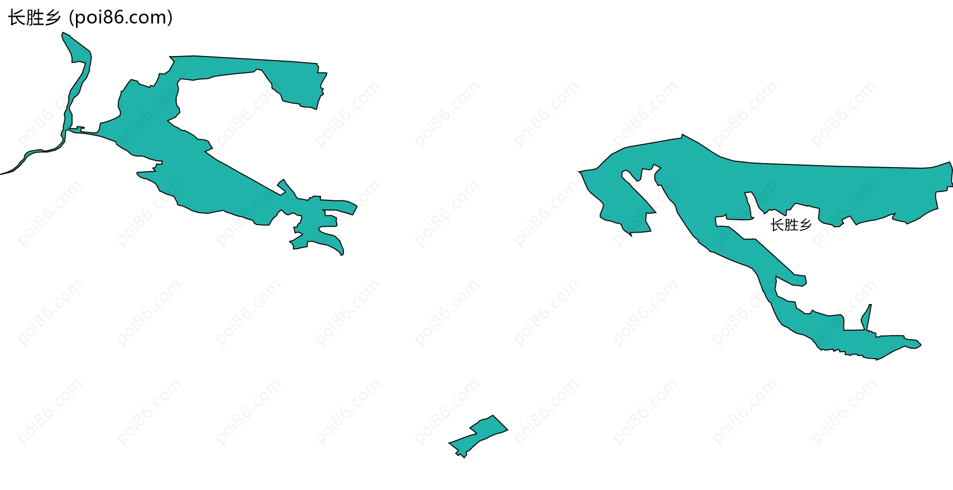 长胜乡边界地图
