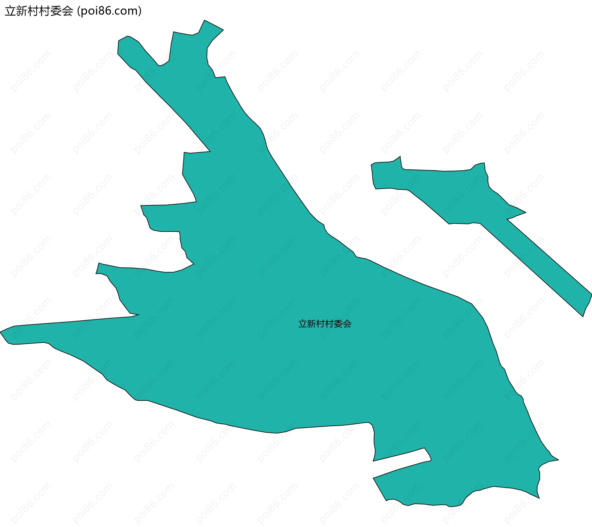 立新村村委会边界地图