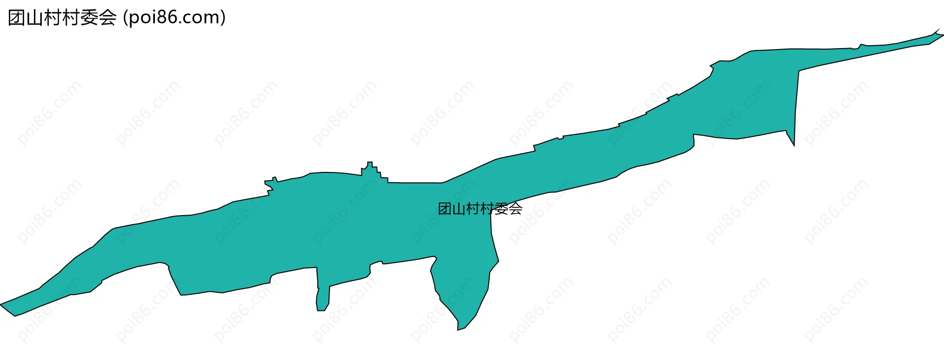 团山村村委会边界地图