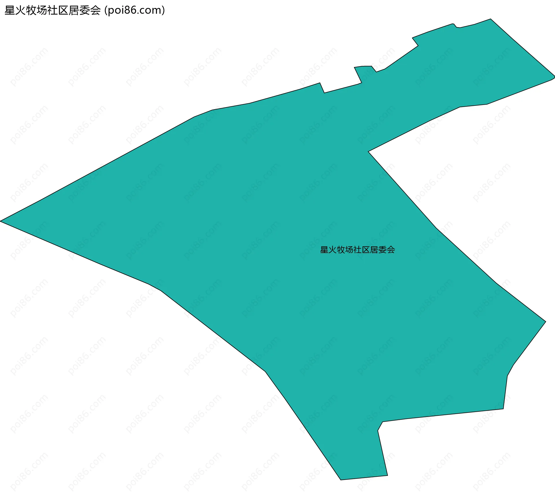 星火牧场社区居委会边界地图