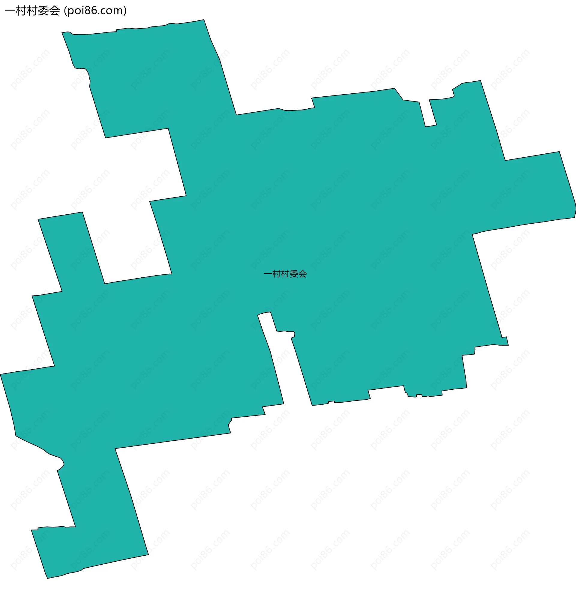 一村村委会边界地图