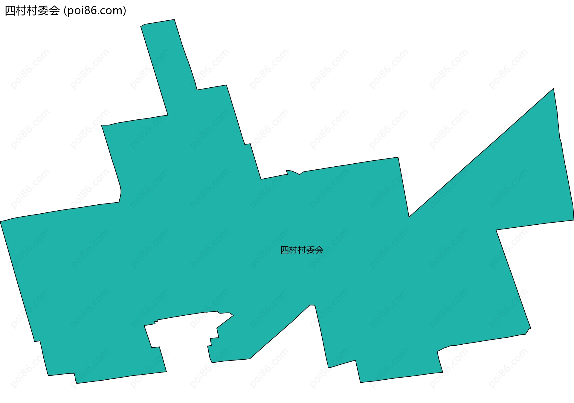 四村村委会边界地图