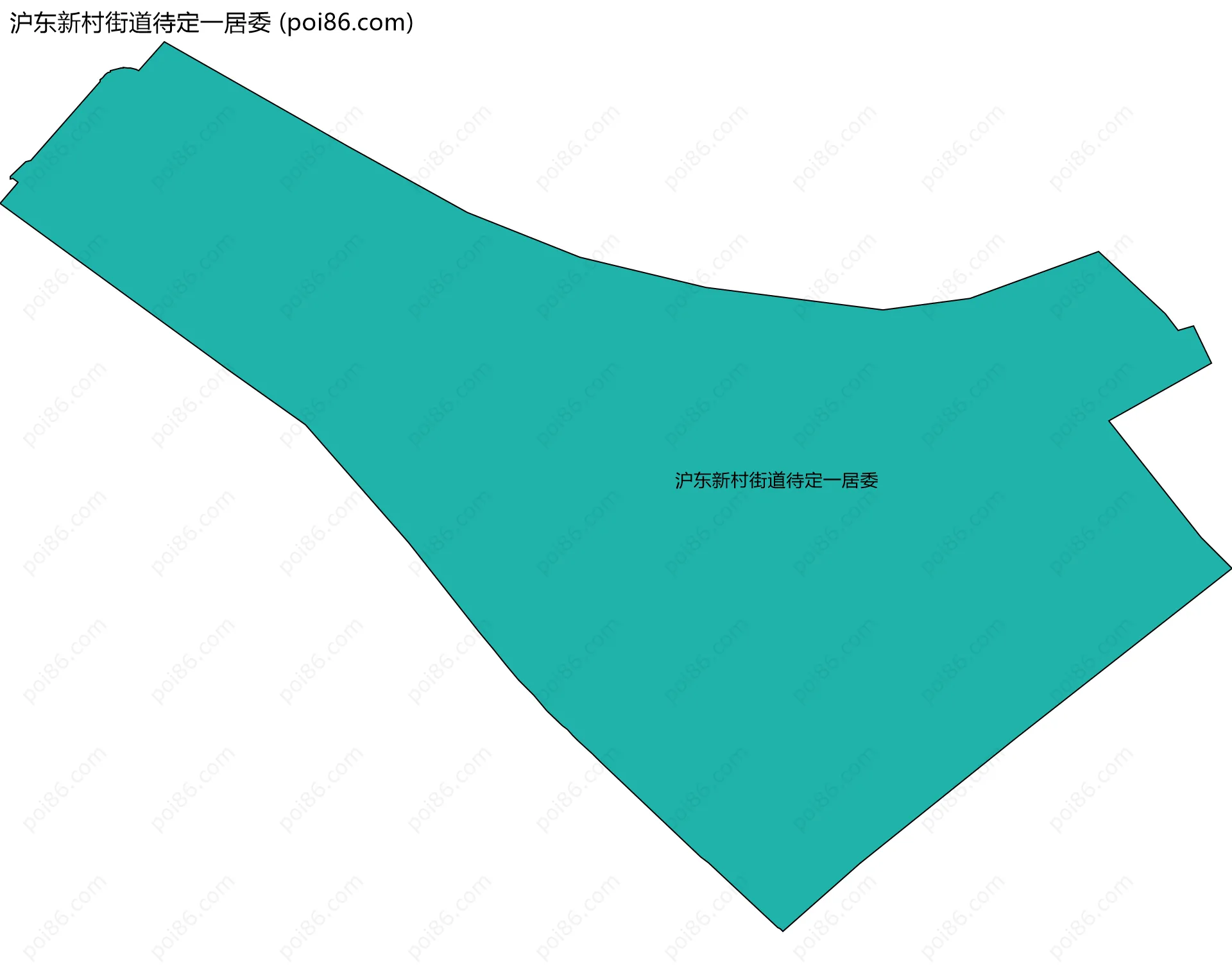 沪东新村街道待定一居委边界地图