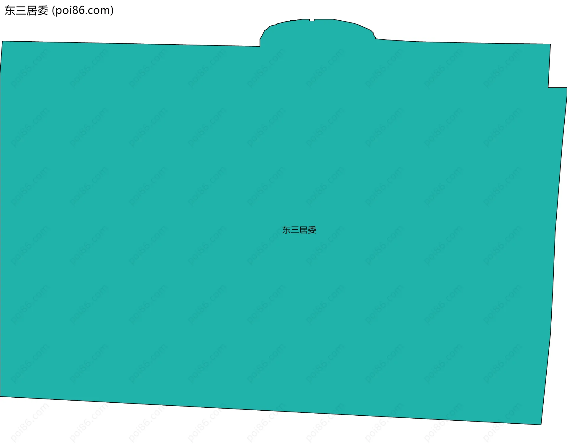 东三居委边界地图