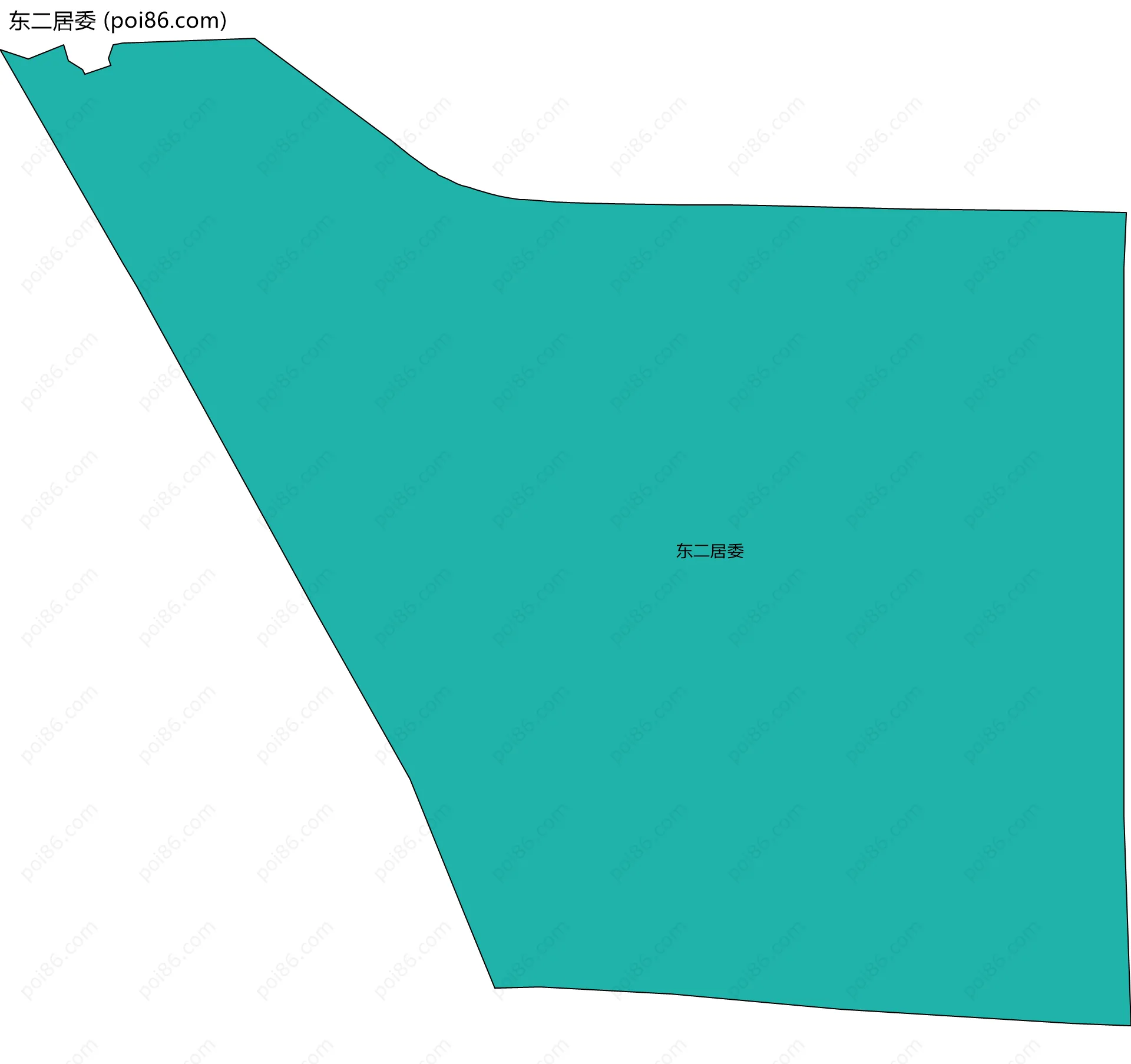 东二居委边界地图