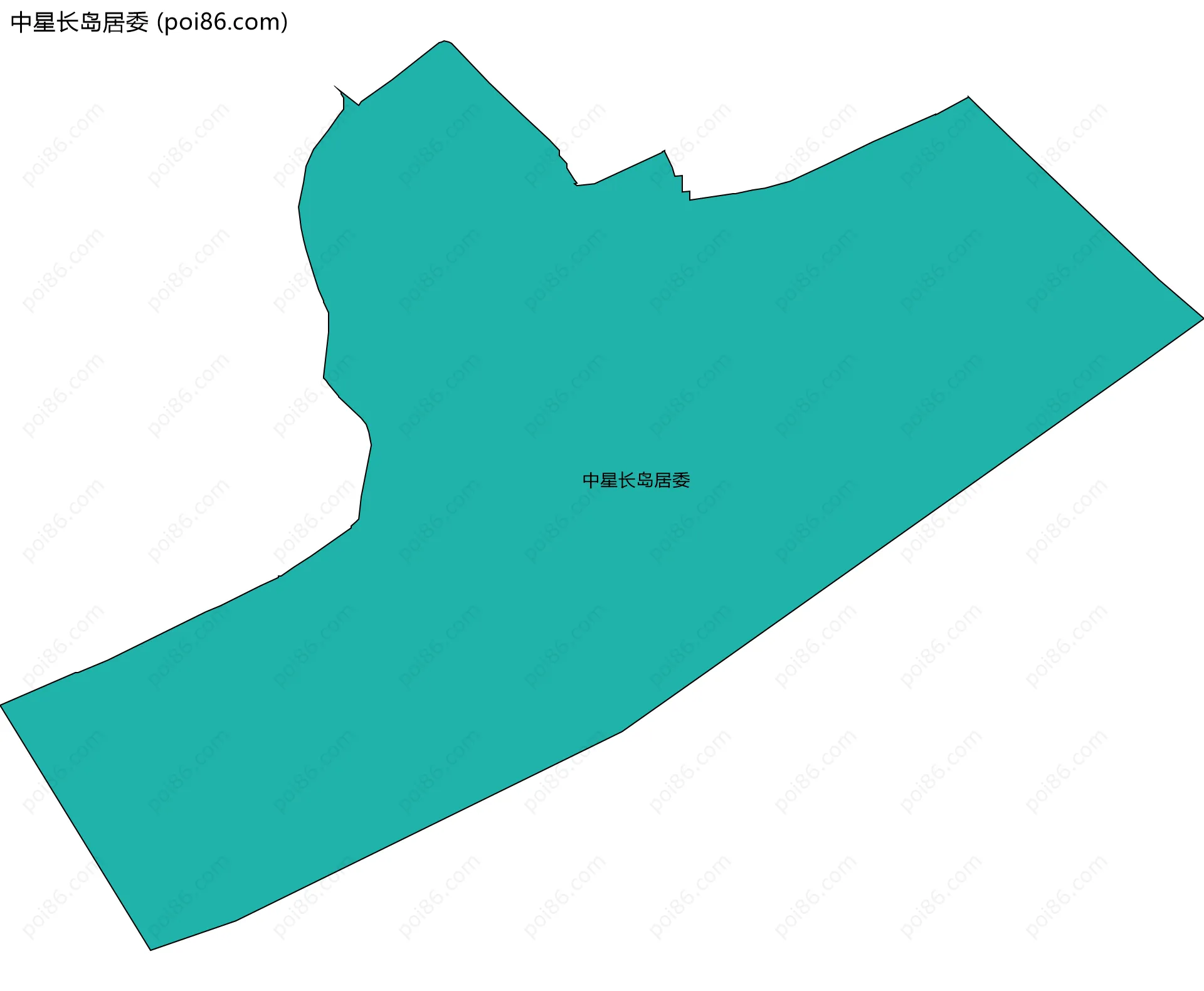 中星长岛居委边界地图