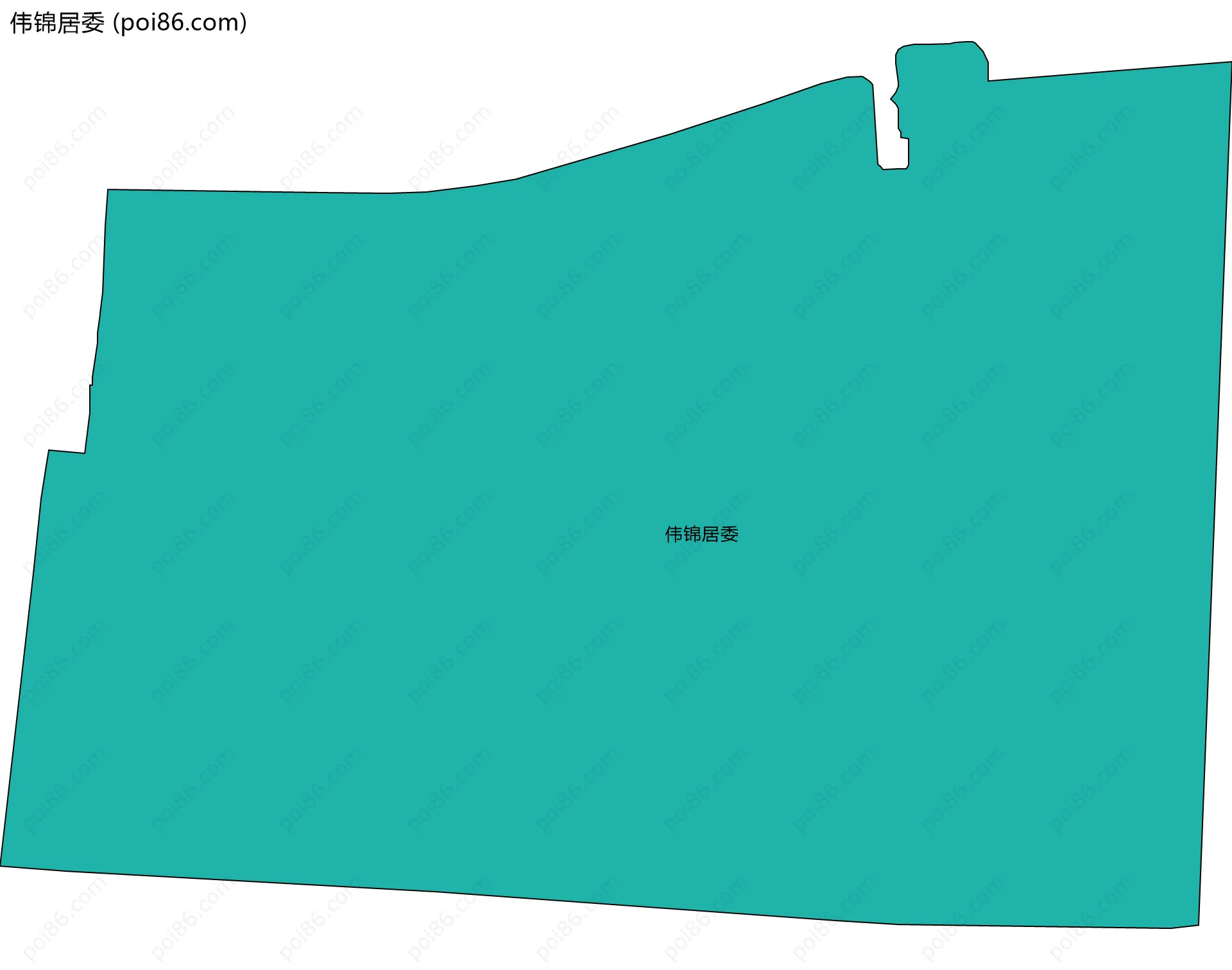伟锦居委边界地图